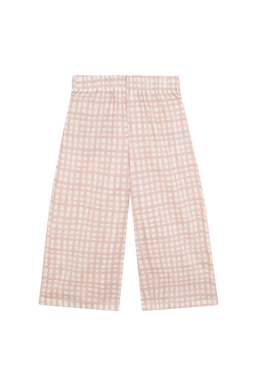 Pantalon Largo Niña Vichy Rosa & Flores