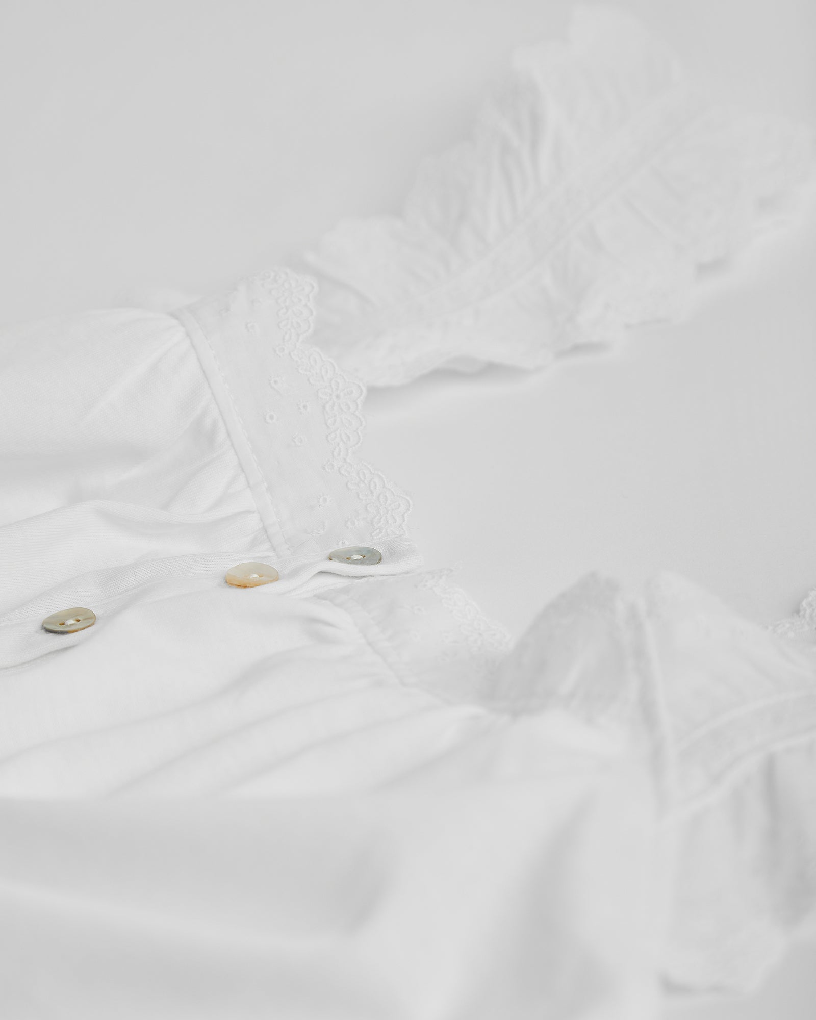 Camisón Mujer Tira Bordada Blanco