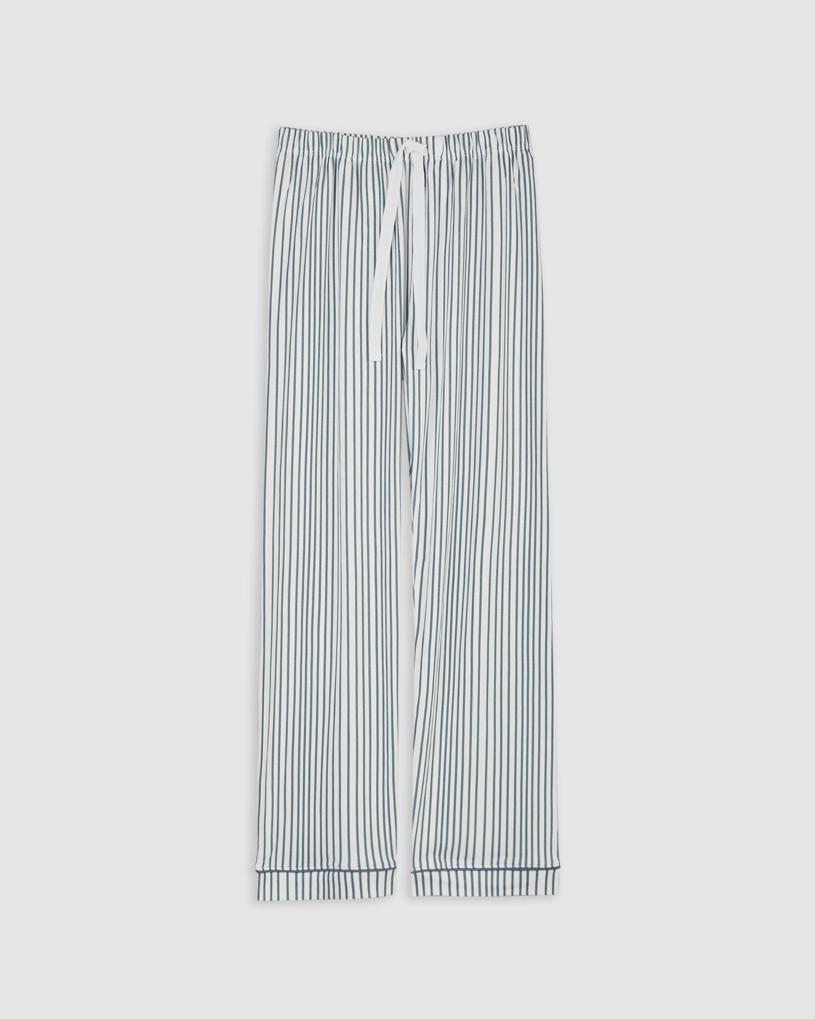 Pyjama chemise à rayures bleu foncé pour femme