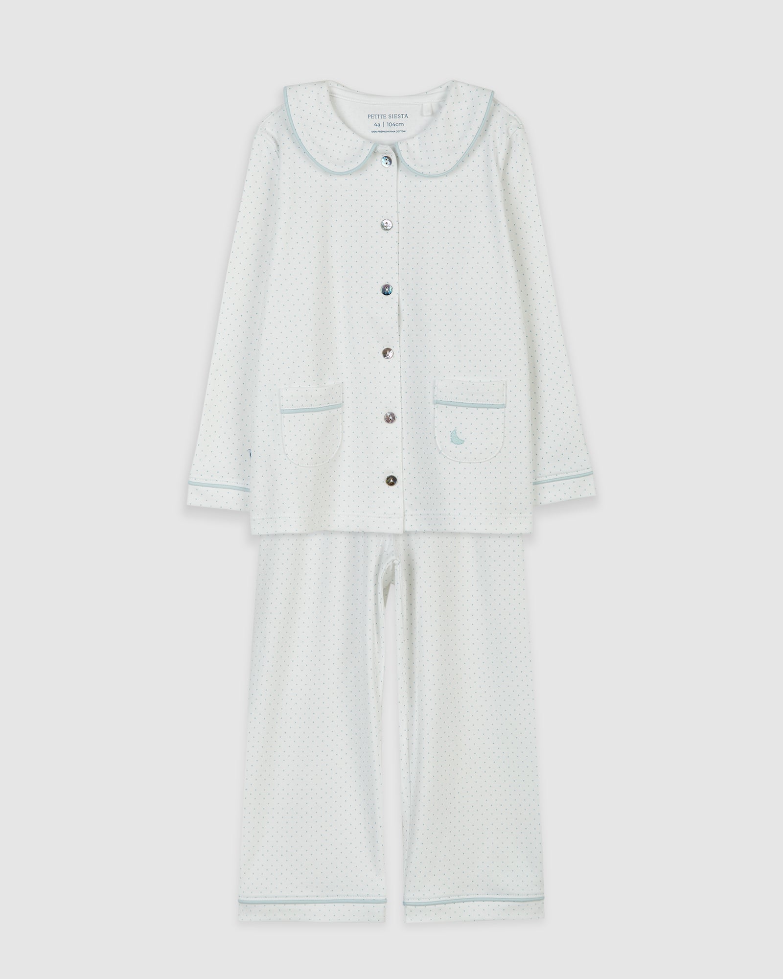 Pijama Kids Camisero Puntos Azules