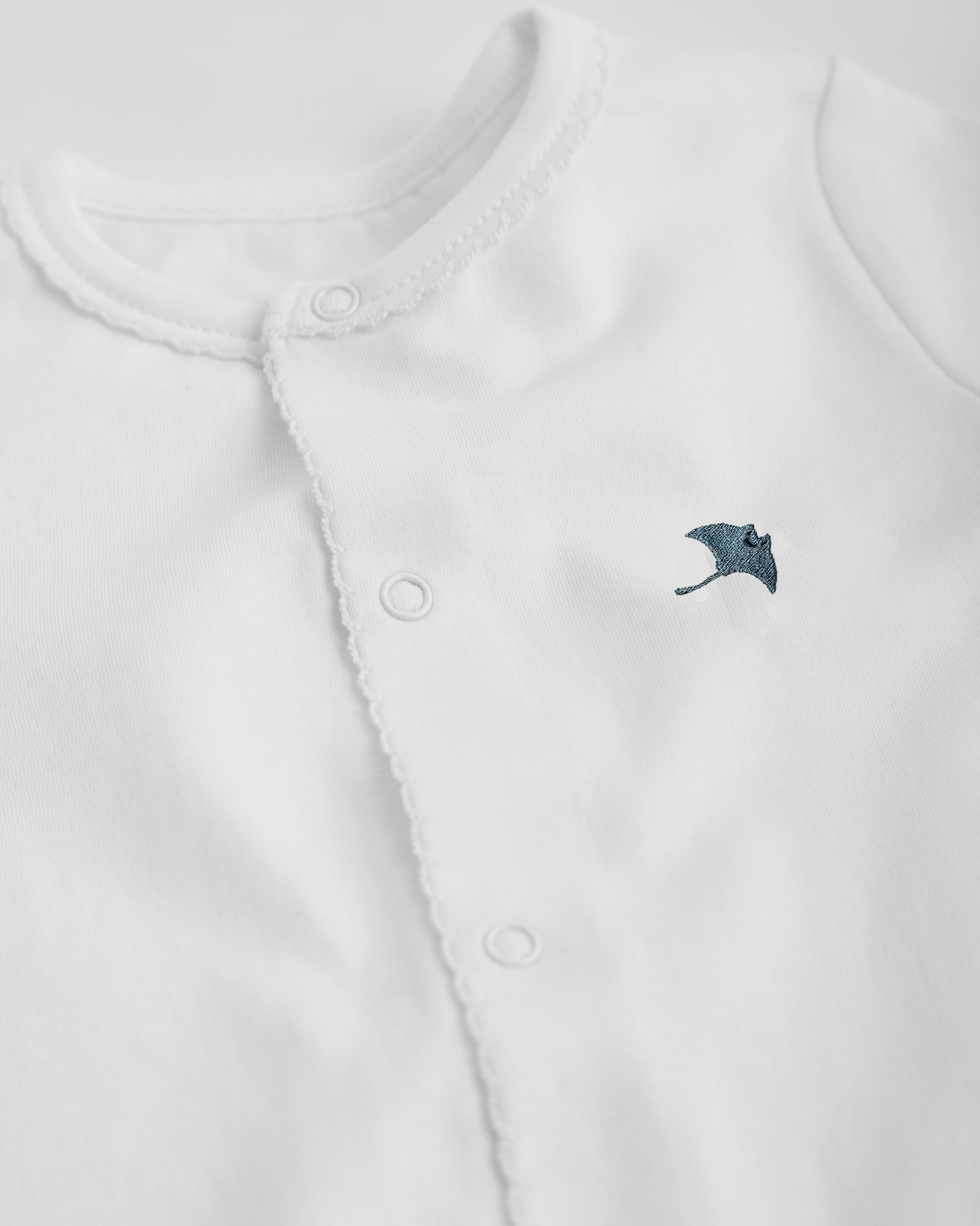 Pijama Bebé Blanco Corto Personalizable