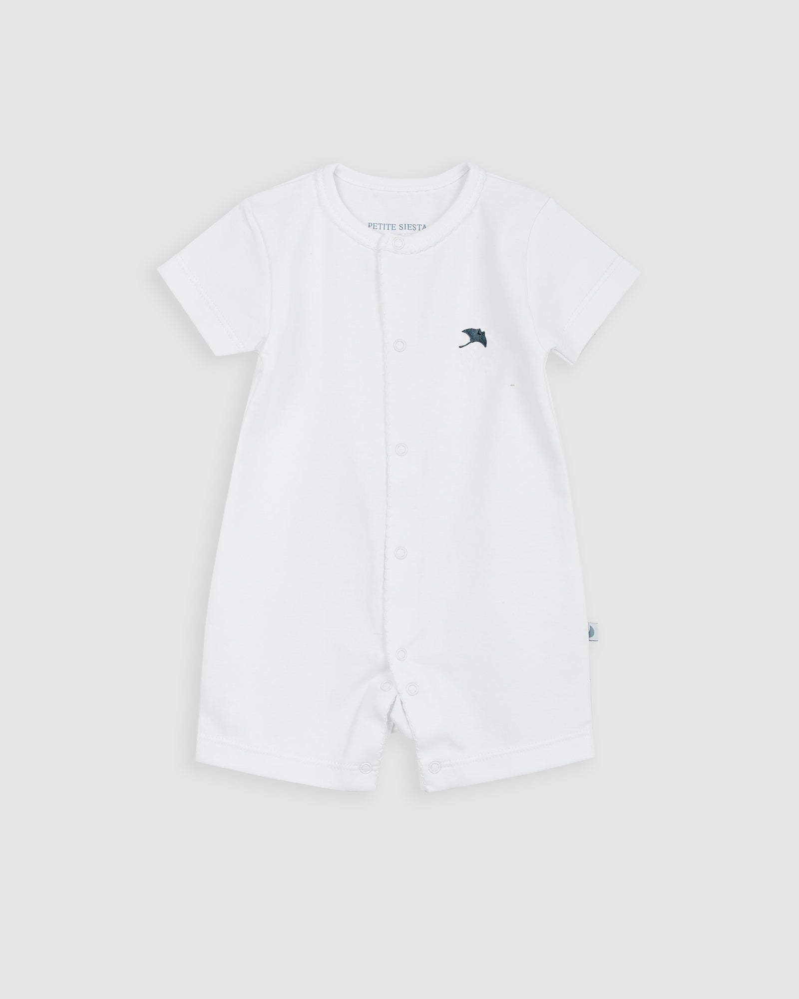 Pijama Bebé Blanco Corto Personalizable