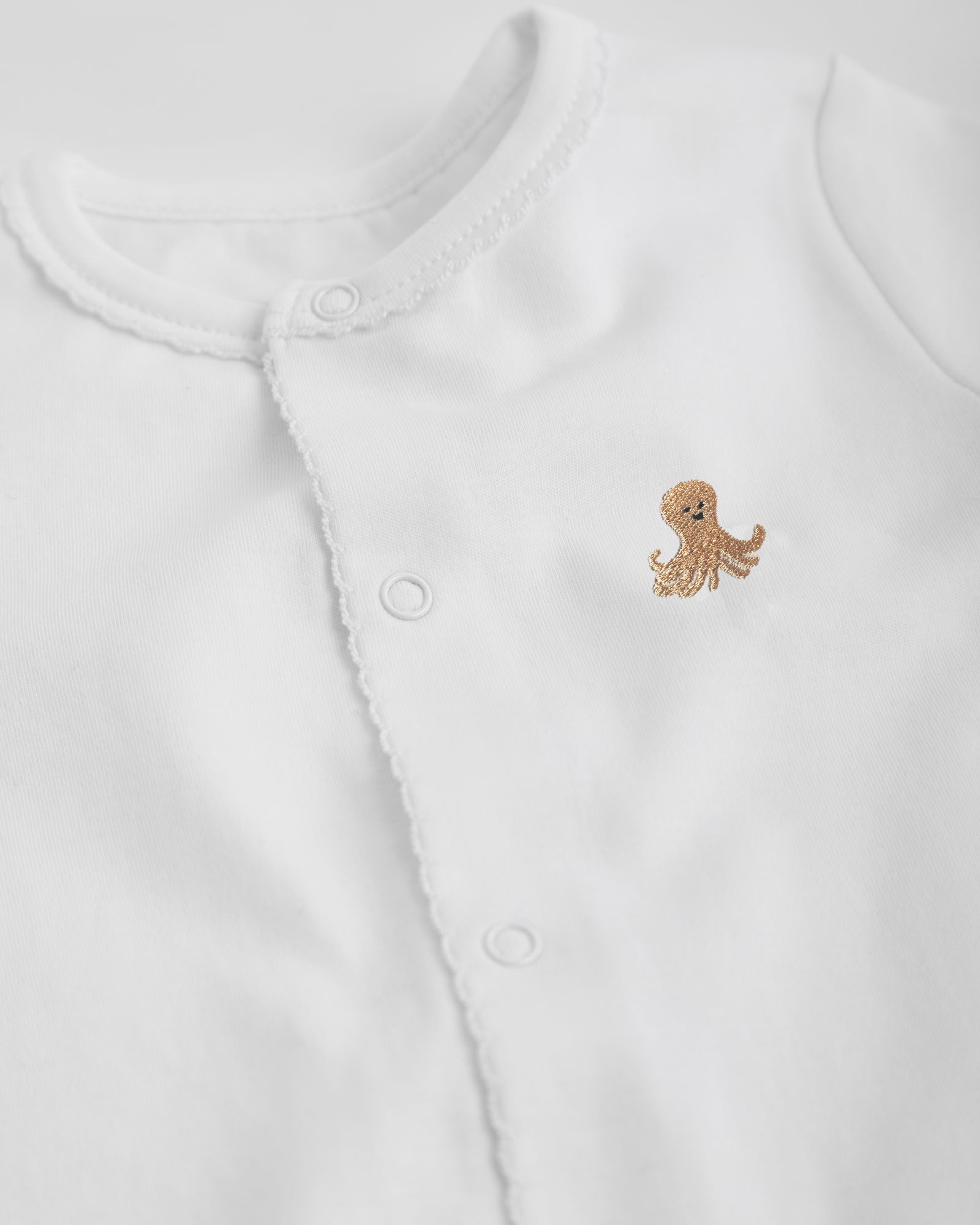 Pijama Bebé Blanco Corto Personalizable