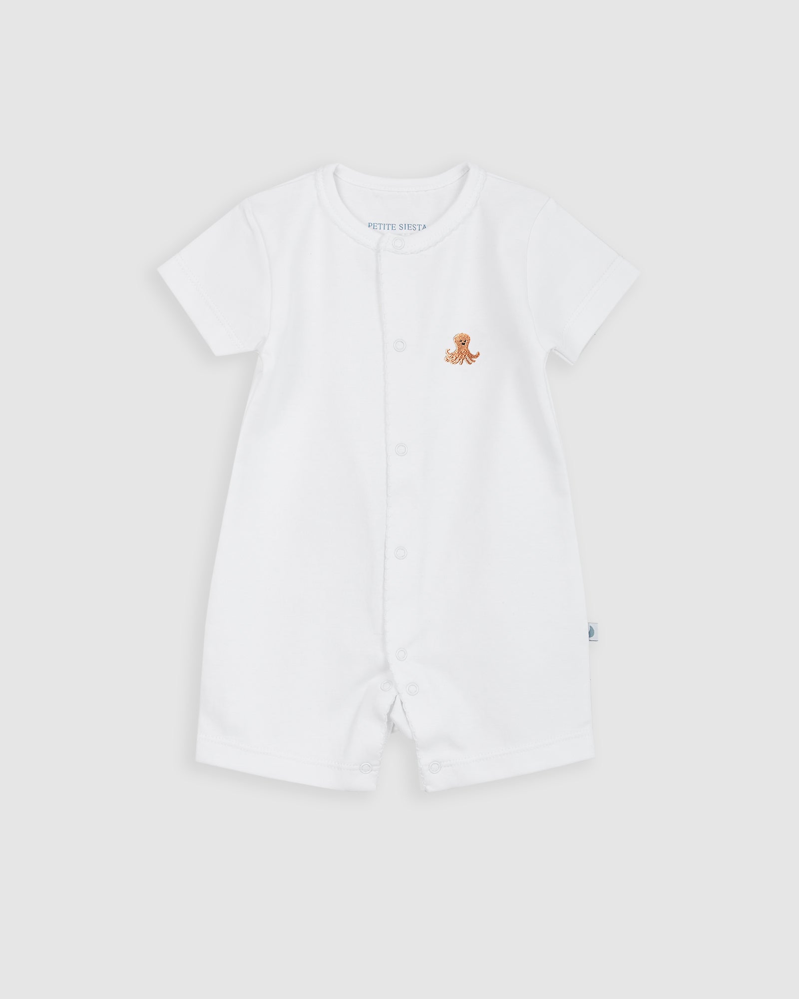 Pijama Bebé Blanco Corto Personalizable