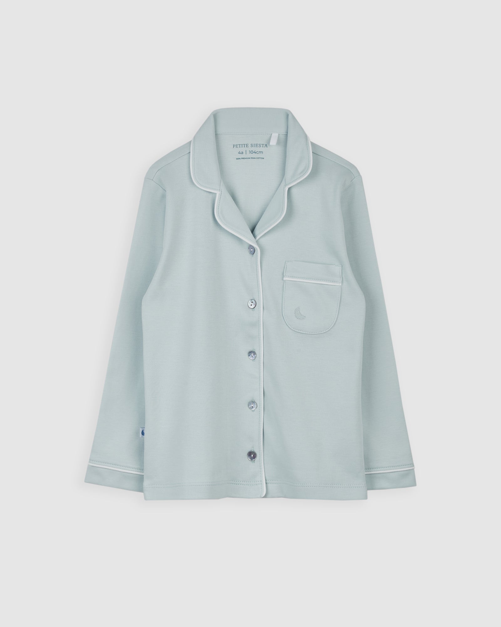 Kids Blue Shirt Pajamas