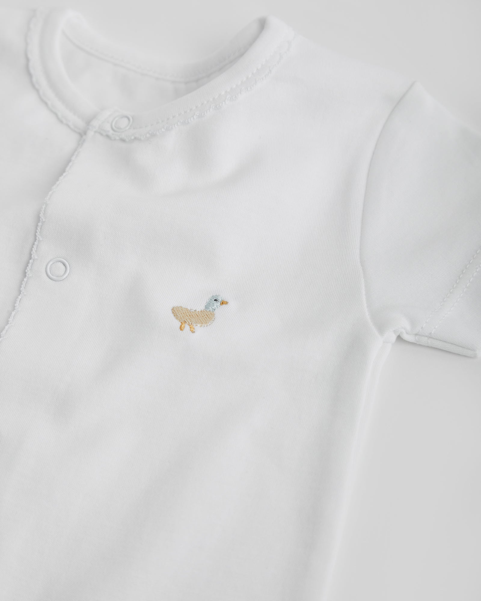 Pijama Bebé Blanco Corto Personalizable