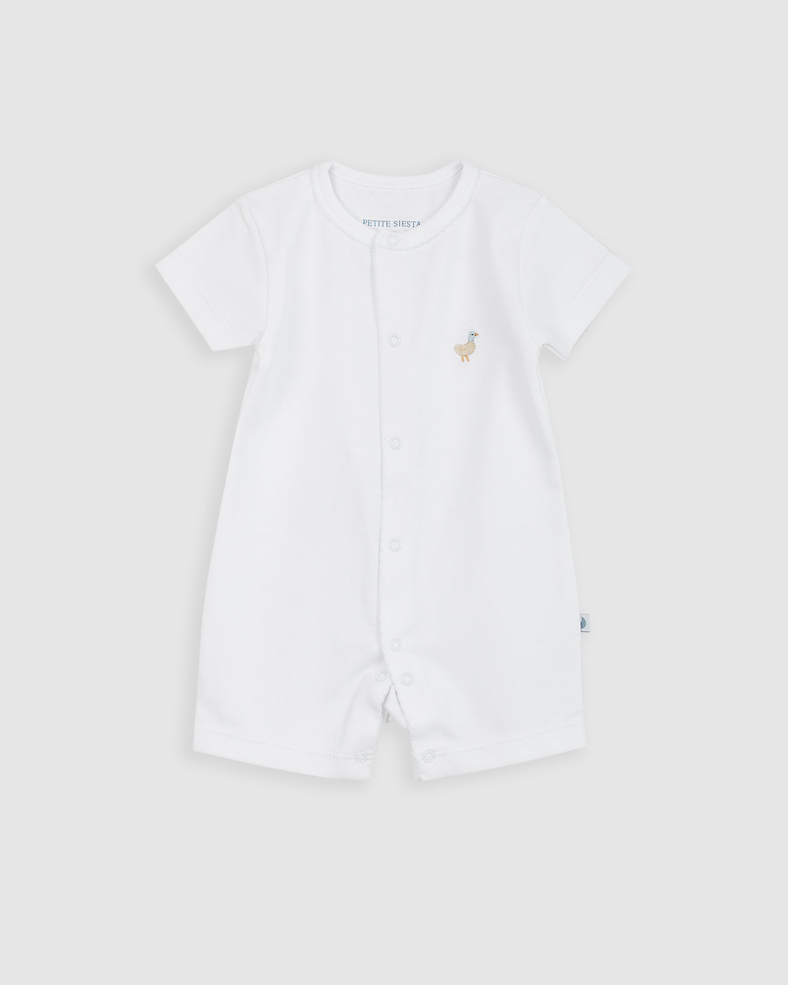 Pijama Bebé Blanco Corto Personalizable
