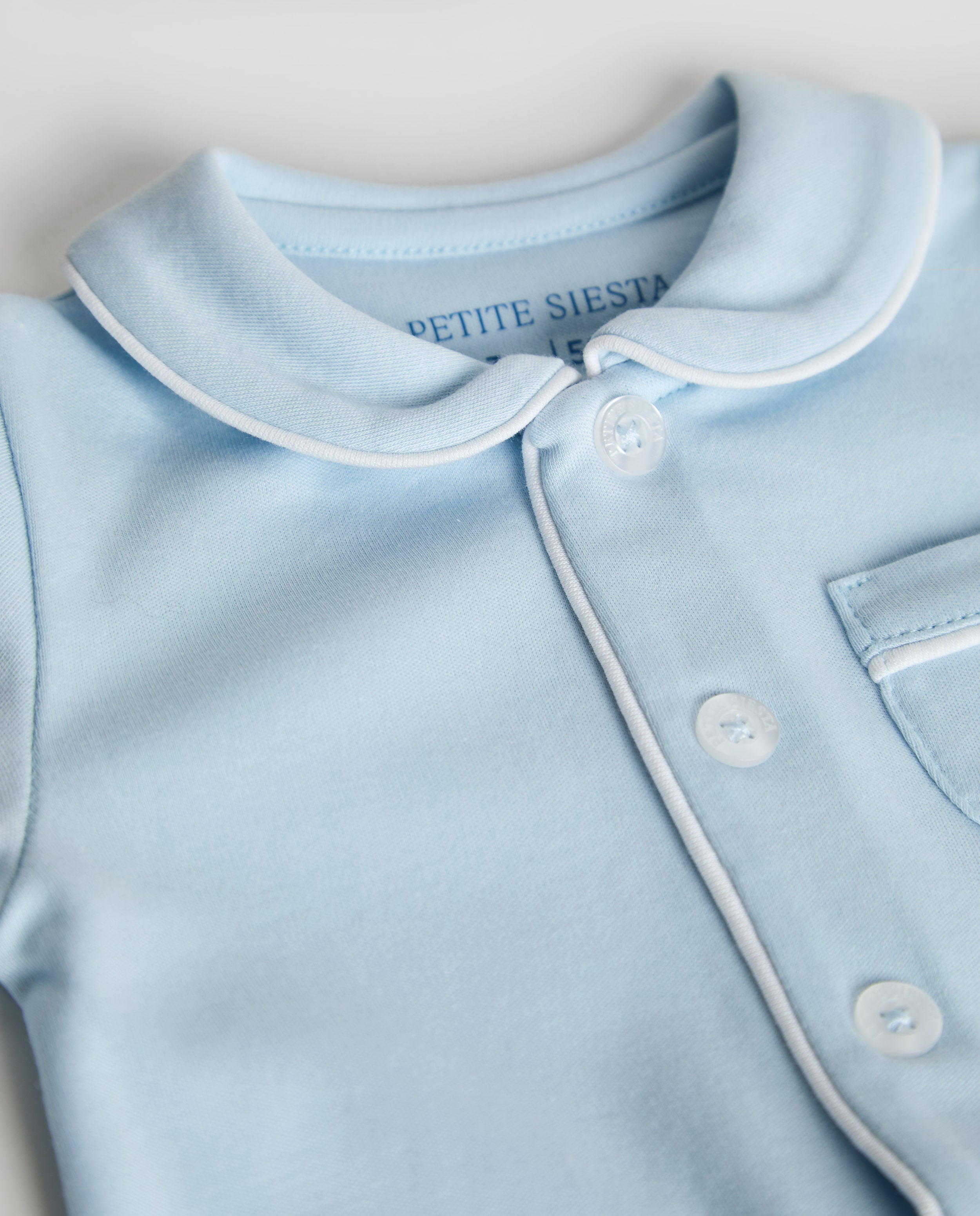 Pyjama chemise bleu pour bébé