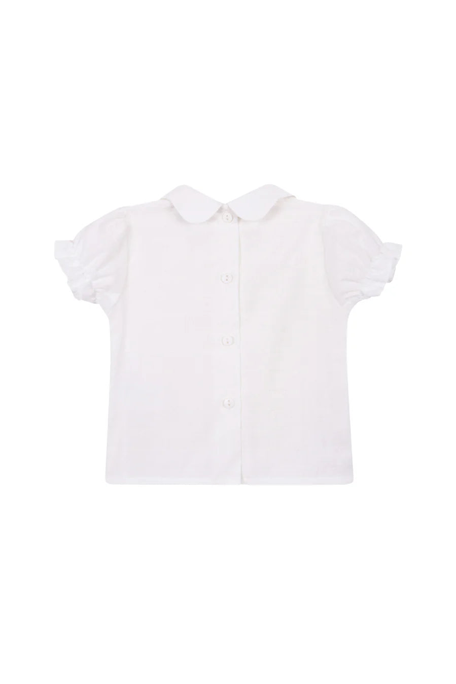 Blusa Bebé Blanca Costuras