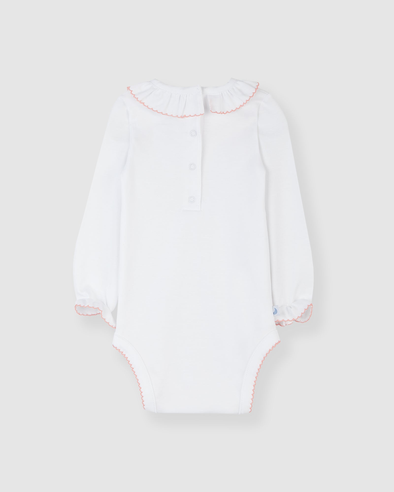 Body Cuello Volante Rosa Coral