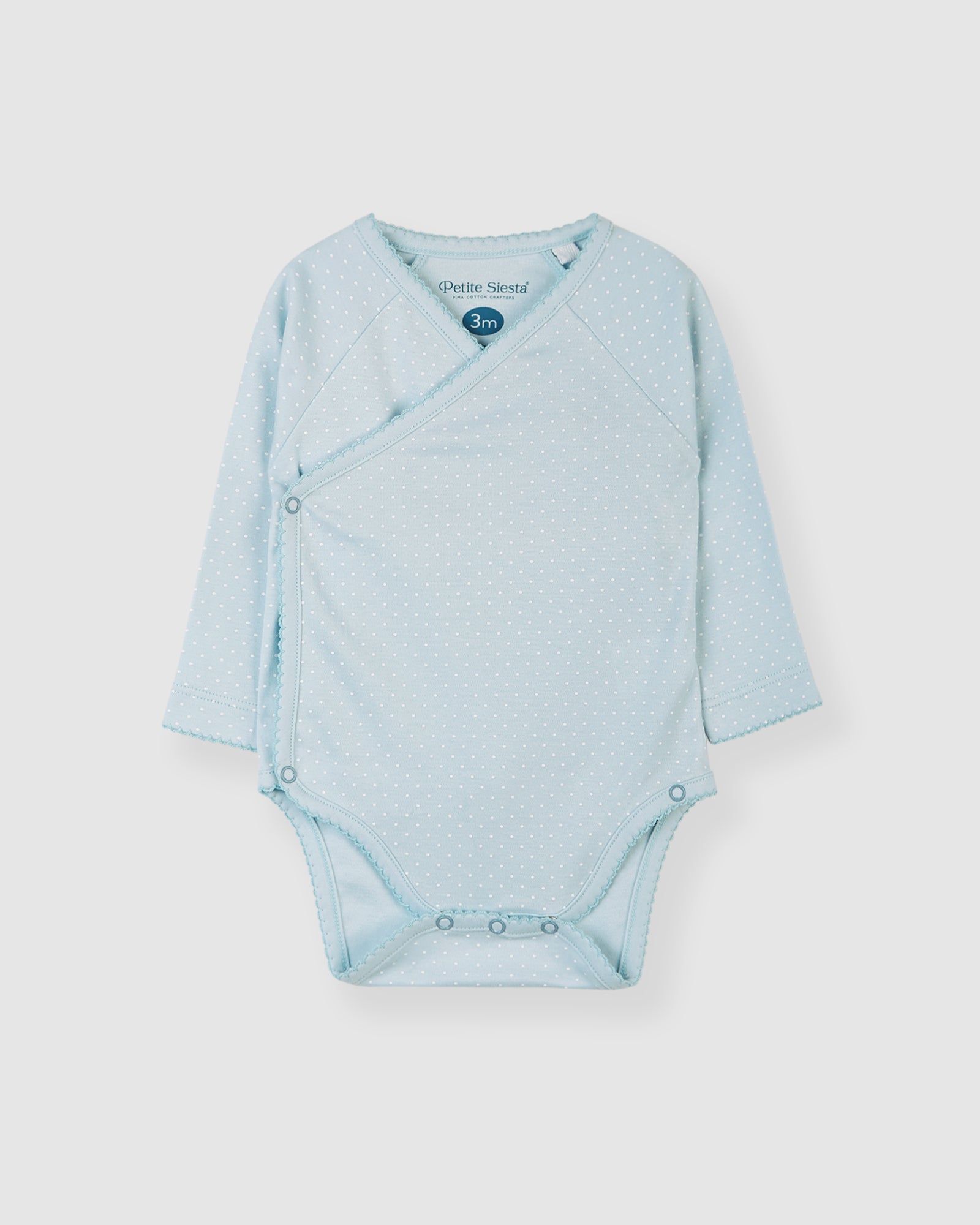 Blue Kimono Body with White Dots