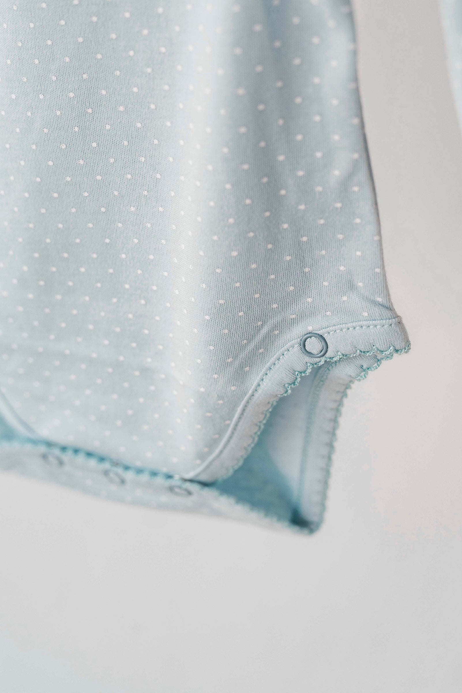 Blue Kimono Body with White Dots