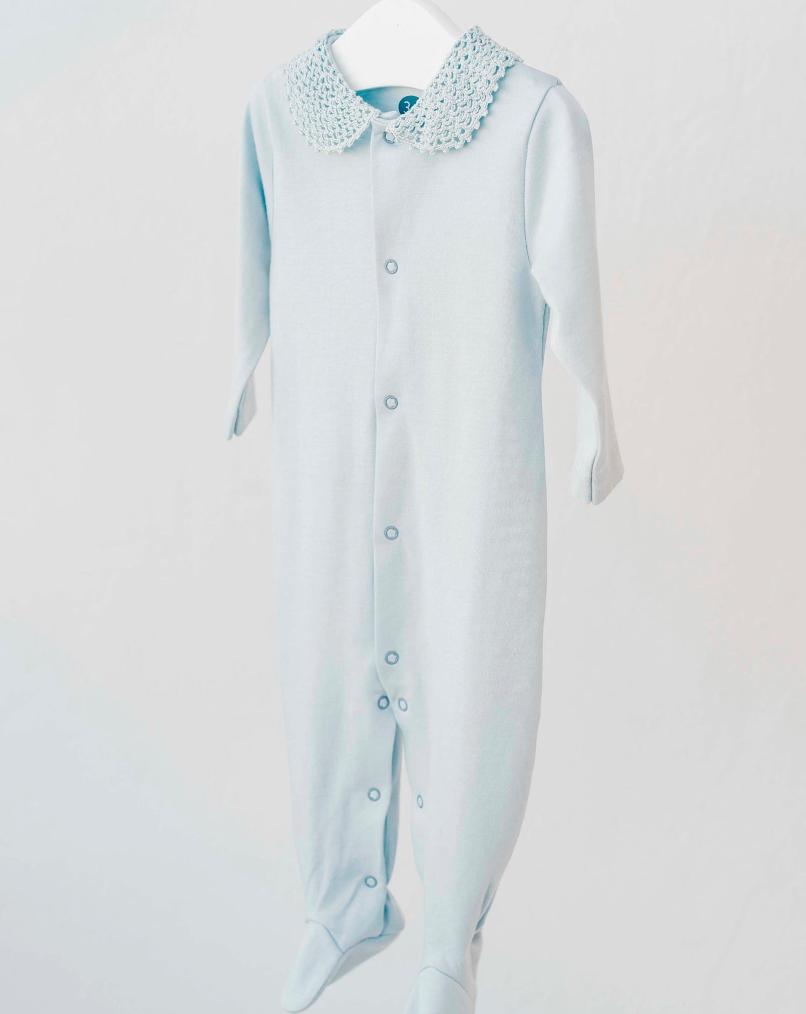 Pijama Bebé Crochet Azul