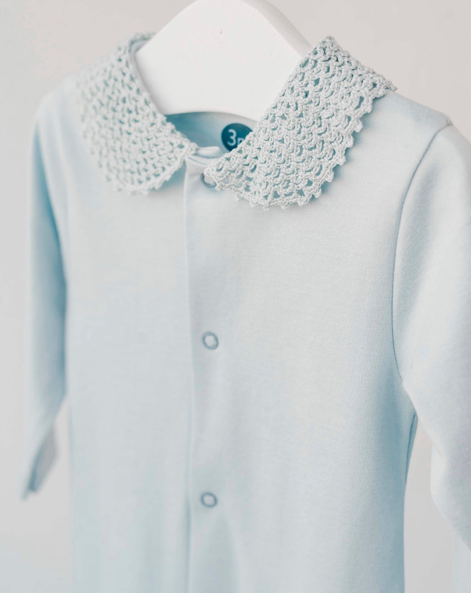 Pijama Bebé Crochet Azul