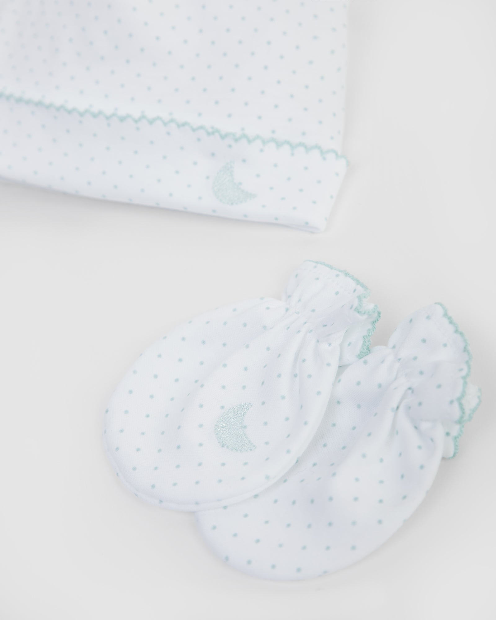 Pack Gorrito y Manoplas - Puntos Azules