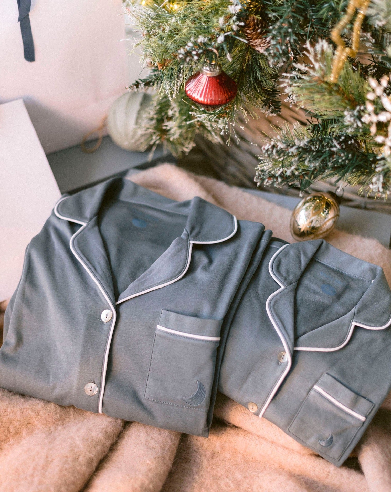 Pijama Mujer Camisero Deep Blue