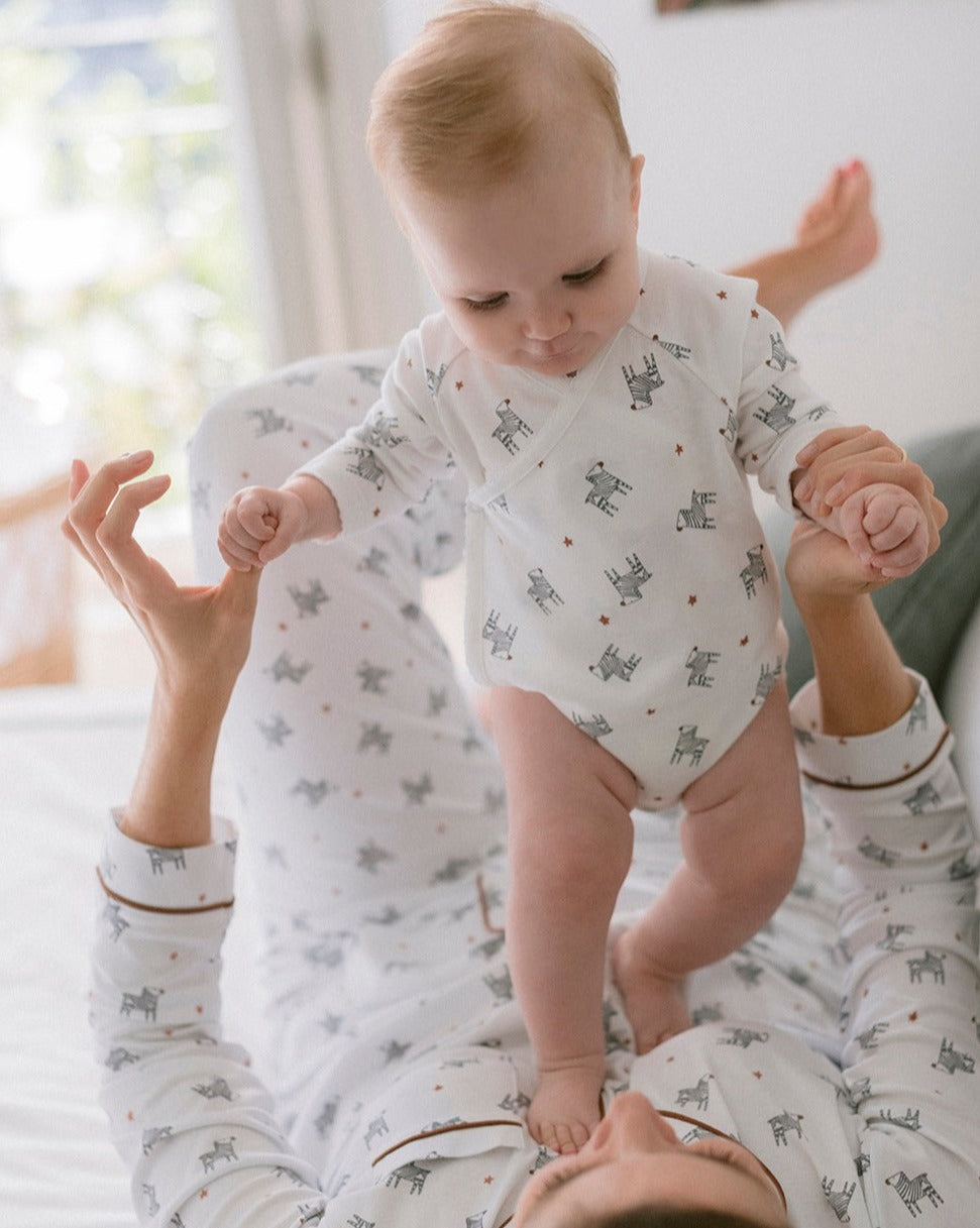 Zebra Kimono Bodysuit "Something by Jaime"