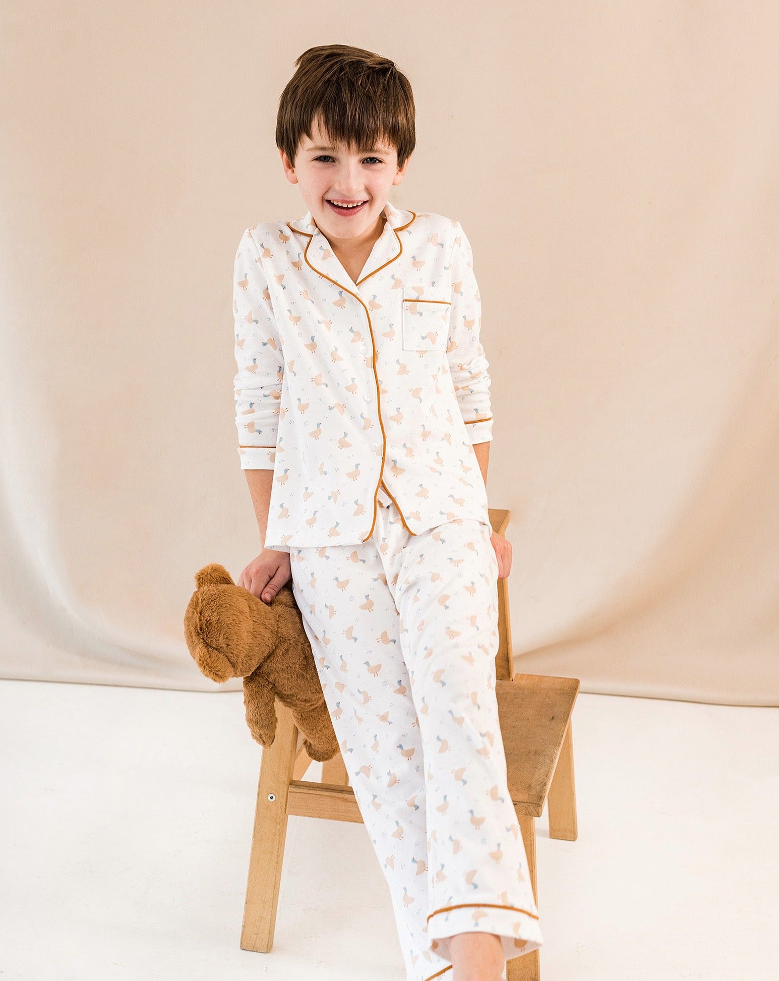 Pijama Kids Camisero Patos