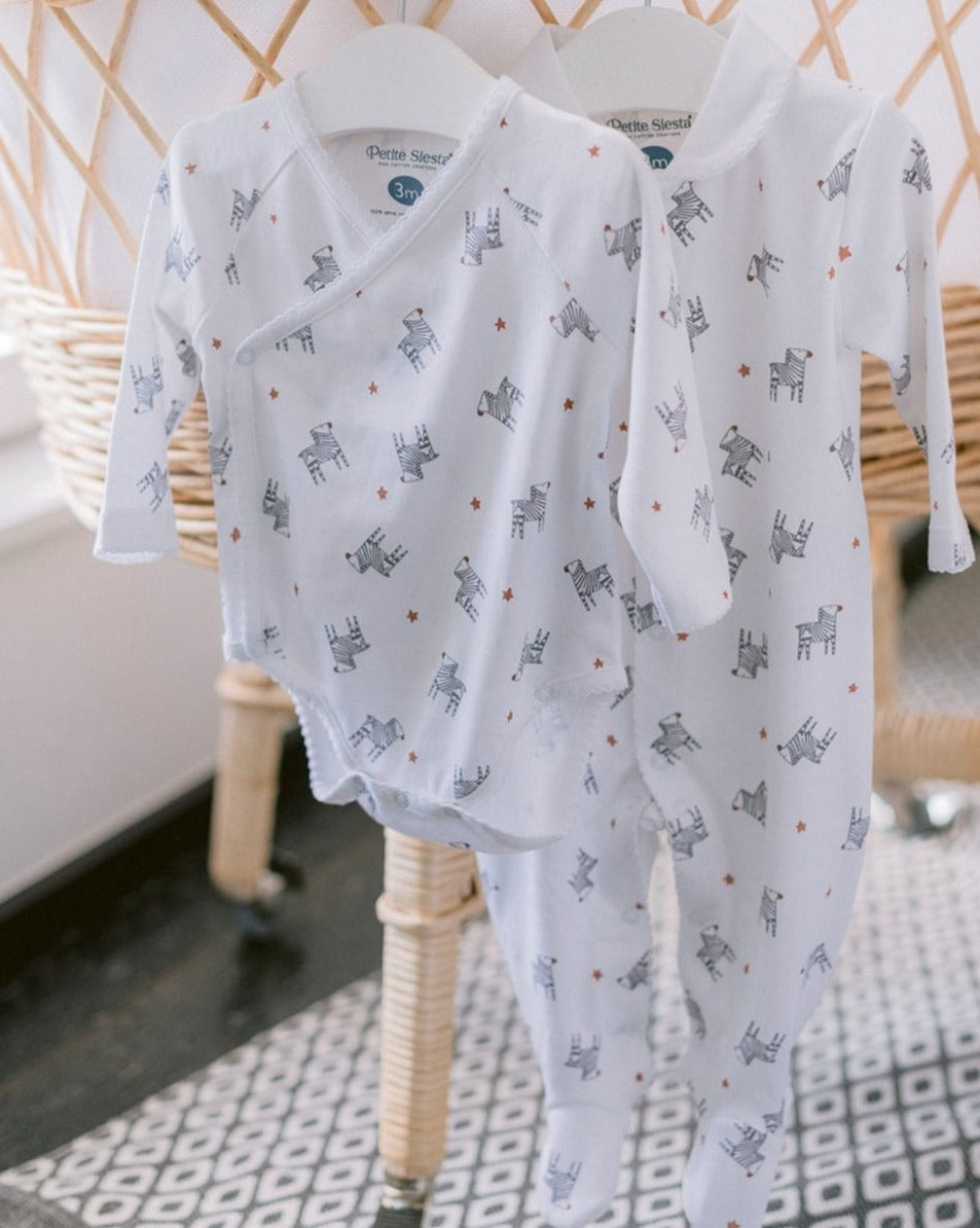 Zebra Kimono Bodysuit "Something by Jaime"