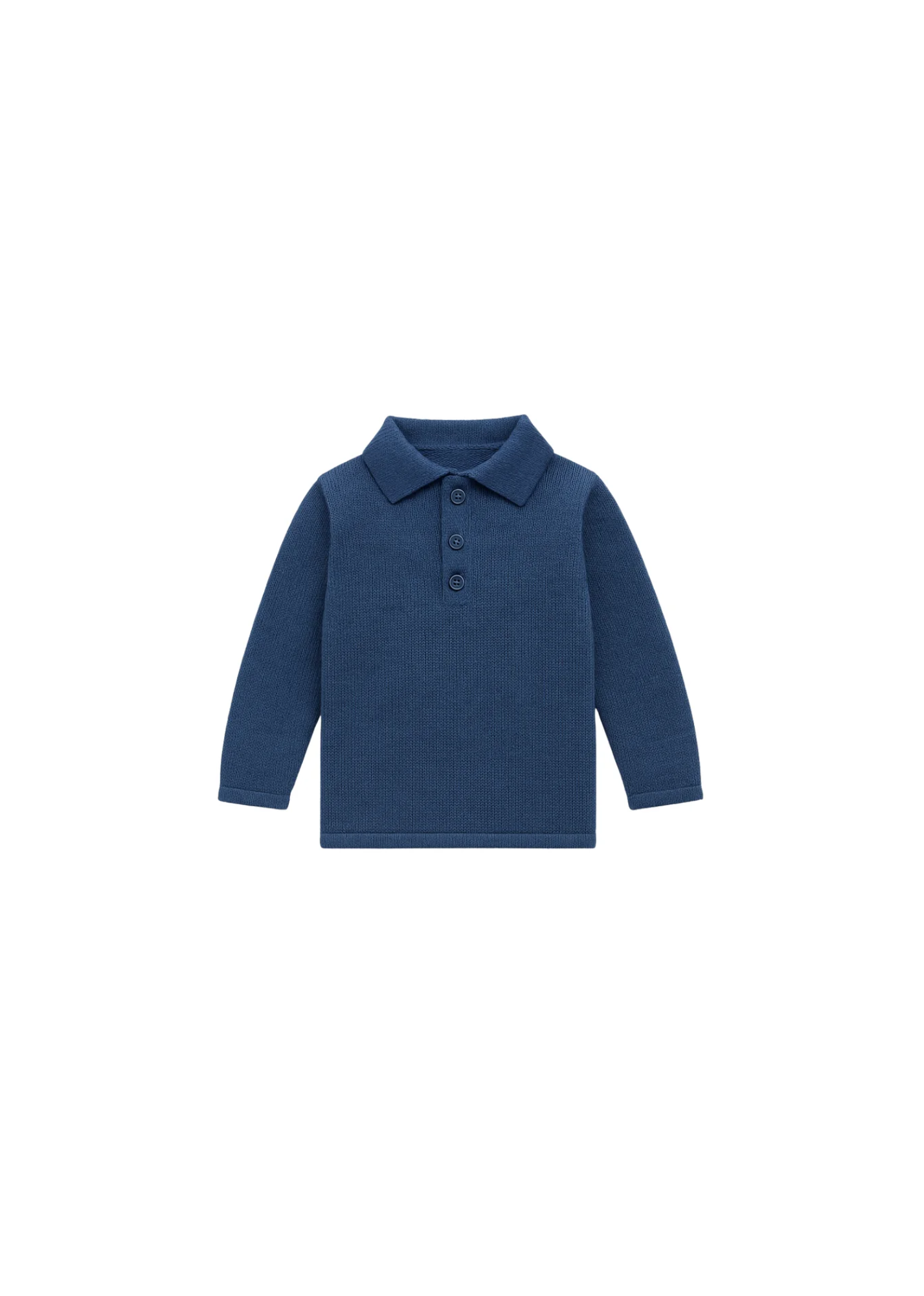 Polo Lana Azul Marino