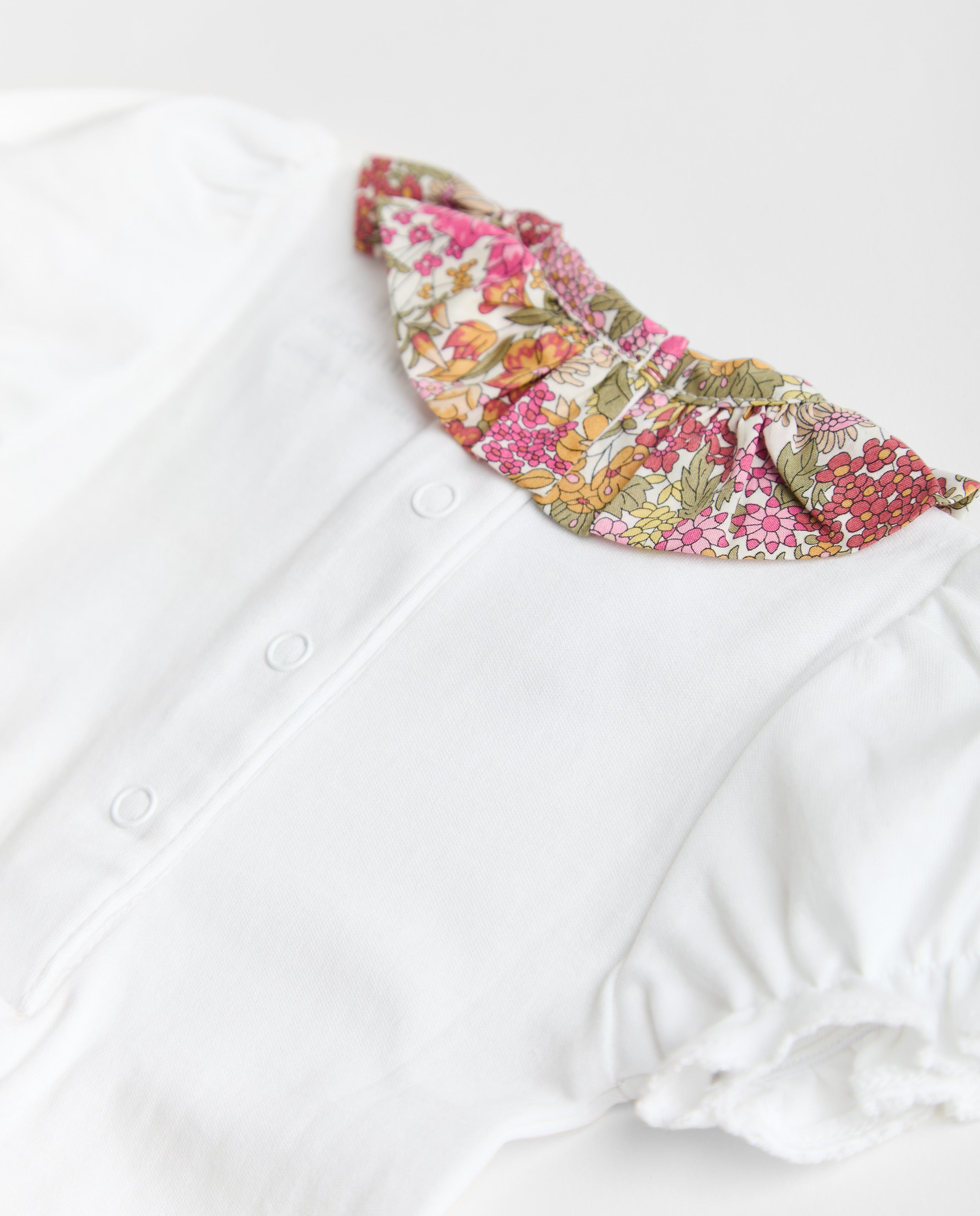 Liberty Annie Short Sleeve Ruffle Bodysuit