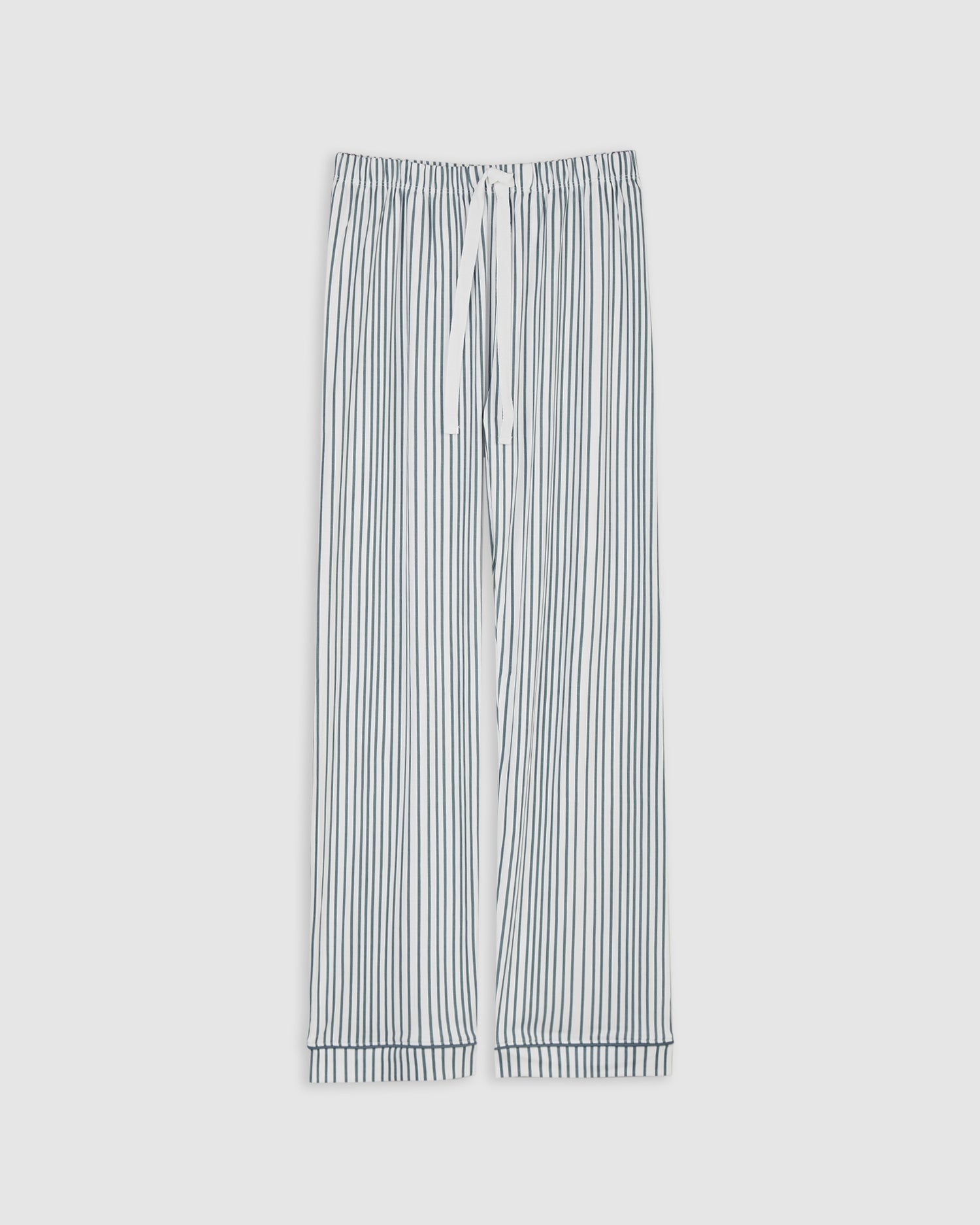Pyjama chemise à rayures bleu foncé pour femme