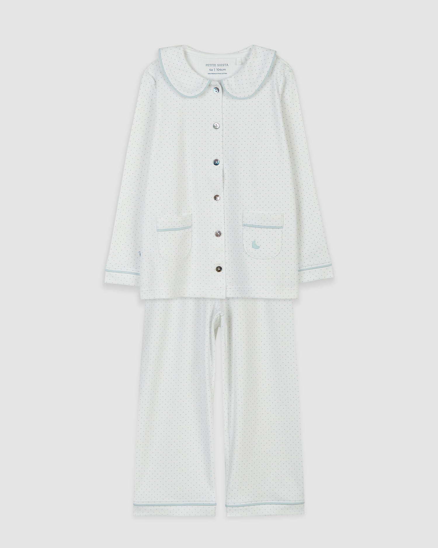 Pijama Kids Camisero Puntos Azules