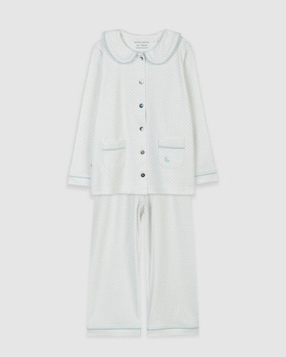 Pijama Kids Camisero Puntos Azules
