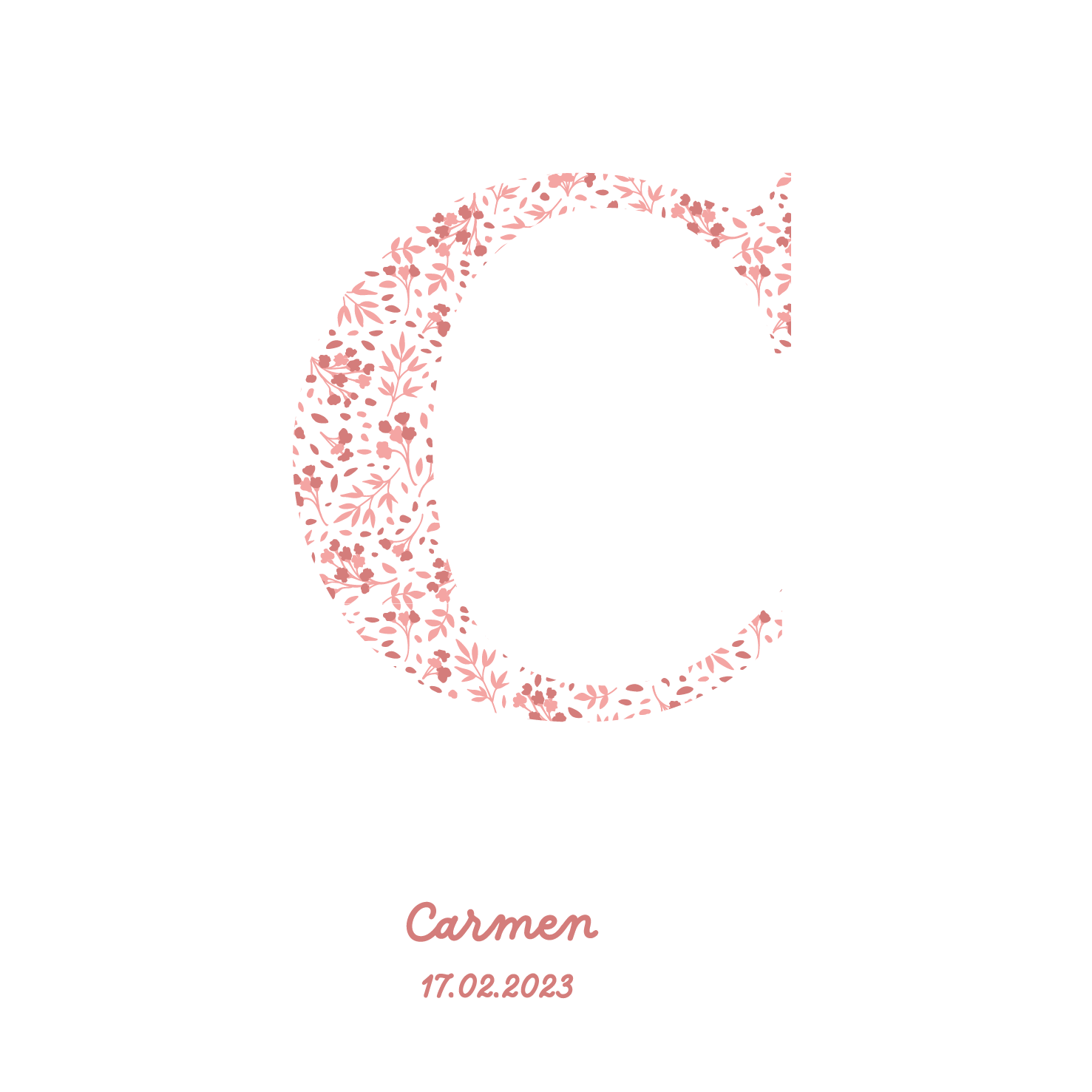 Pink Initial Frame