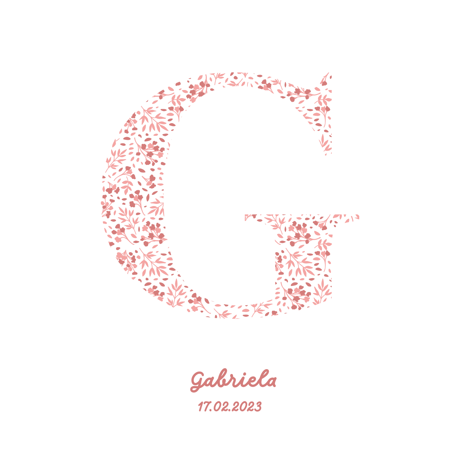 Pink Initial Frame