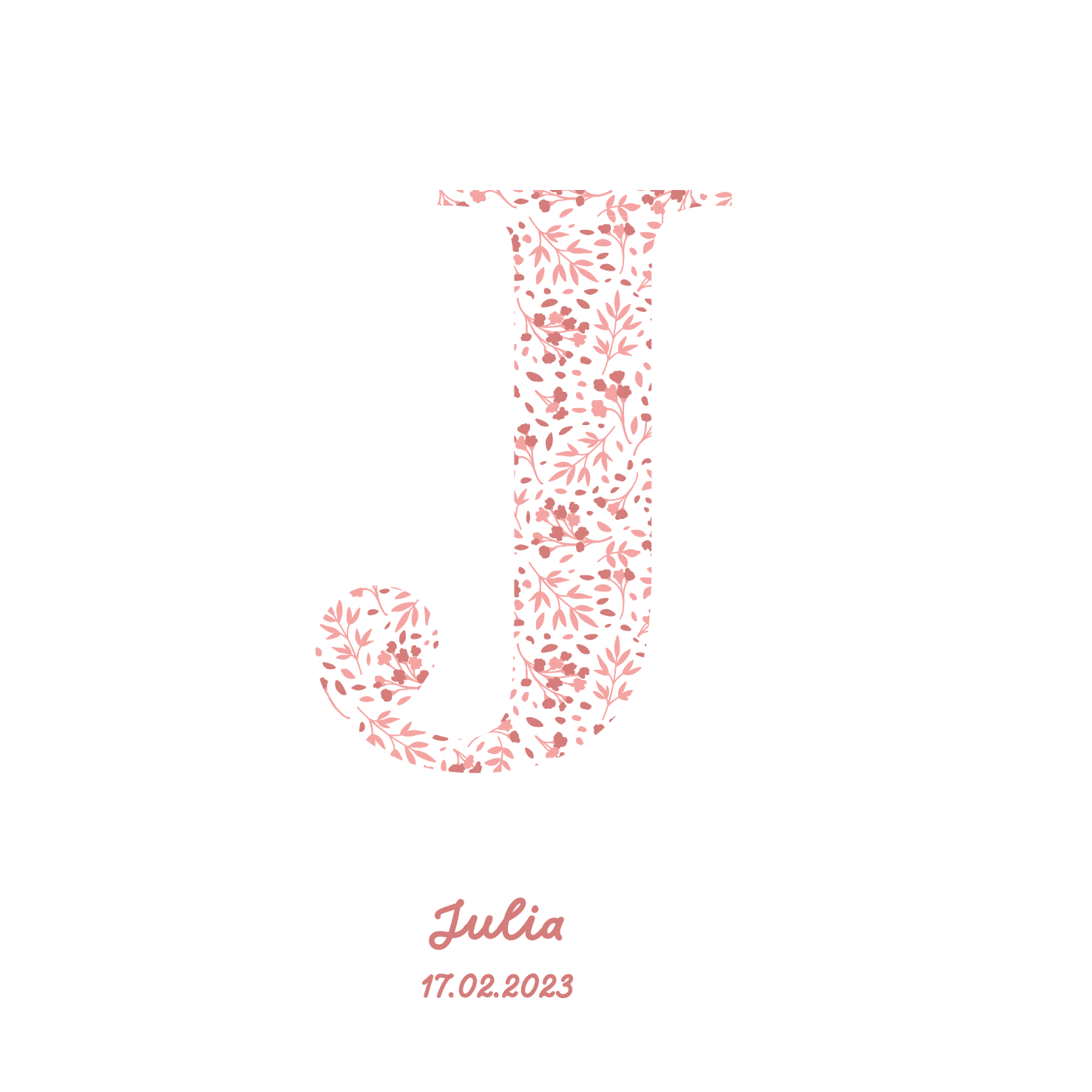 Pink Initial Frame