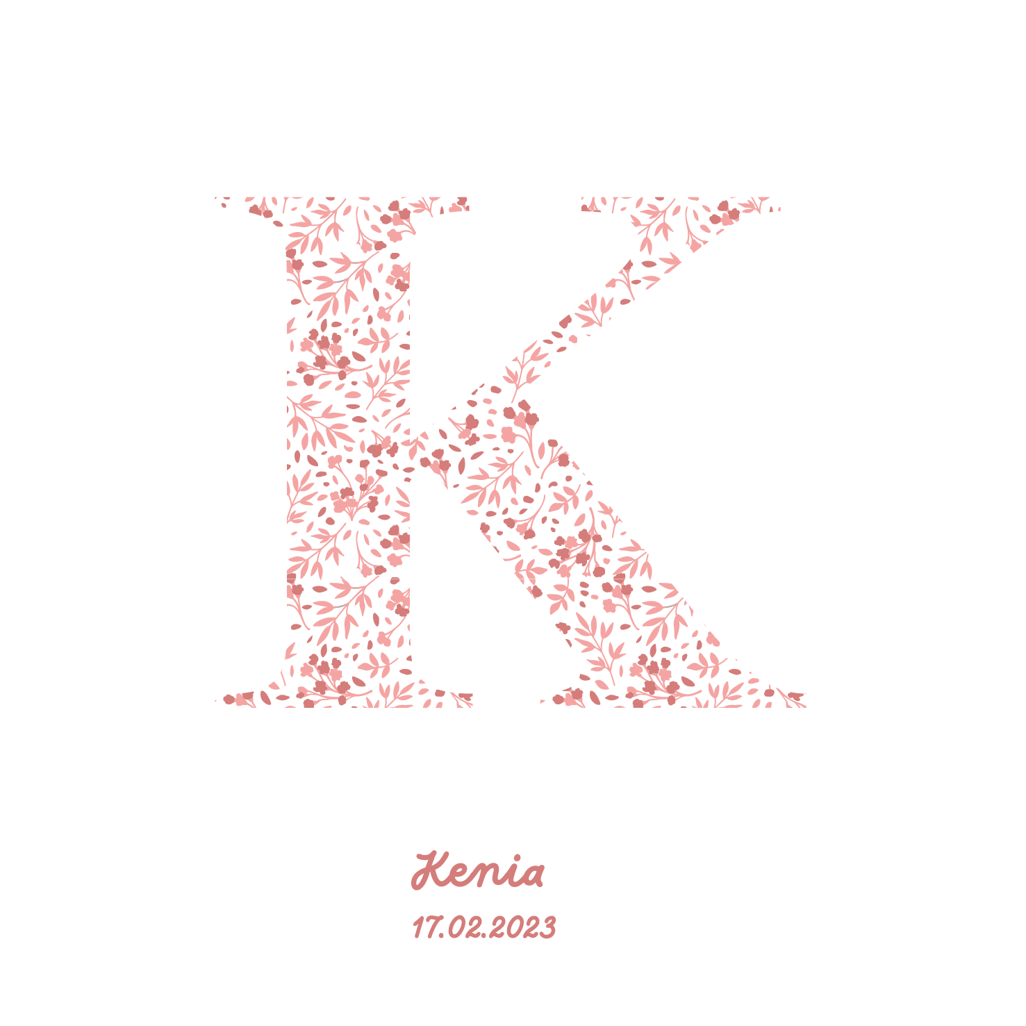Pink Initial Frame