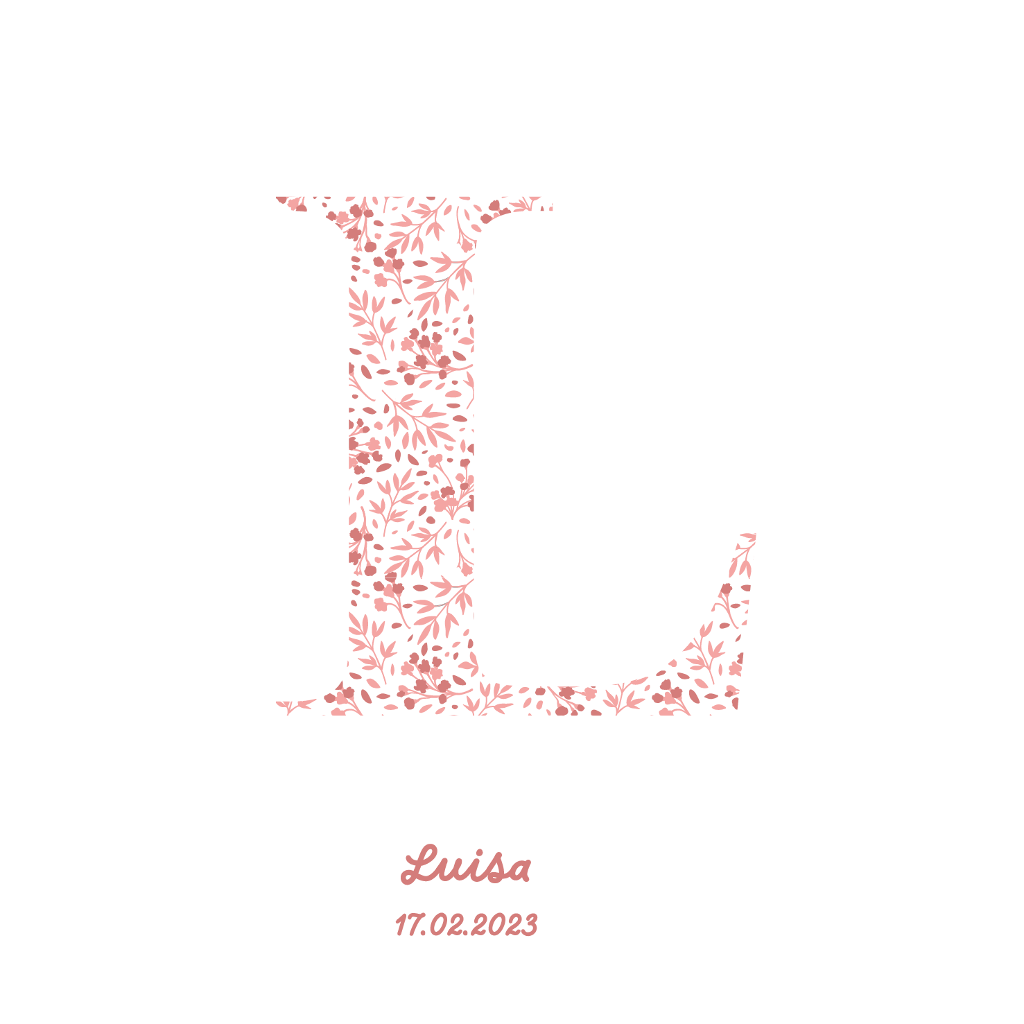Pink Initial Frame