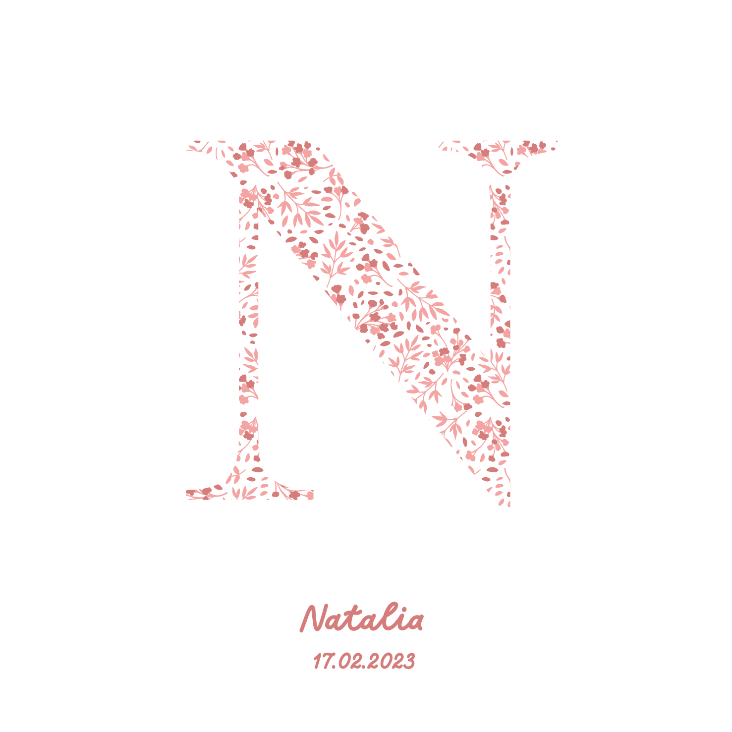 Pink Initial Frame