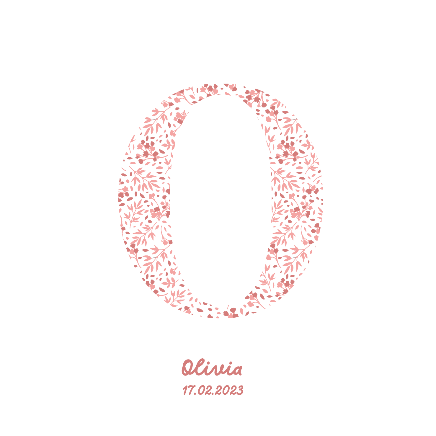 Pink Initial Frame