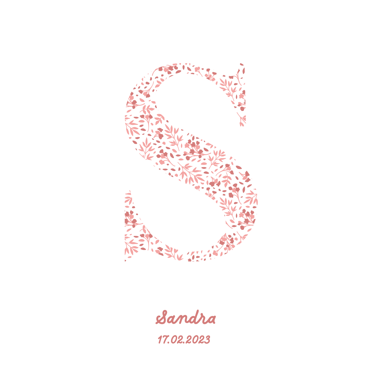 Pink Initial Frame