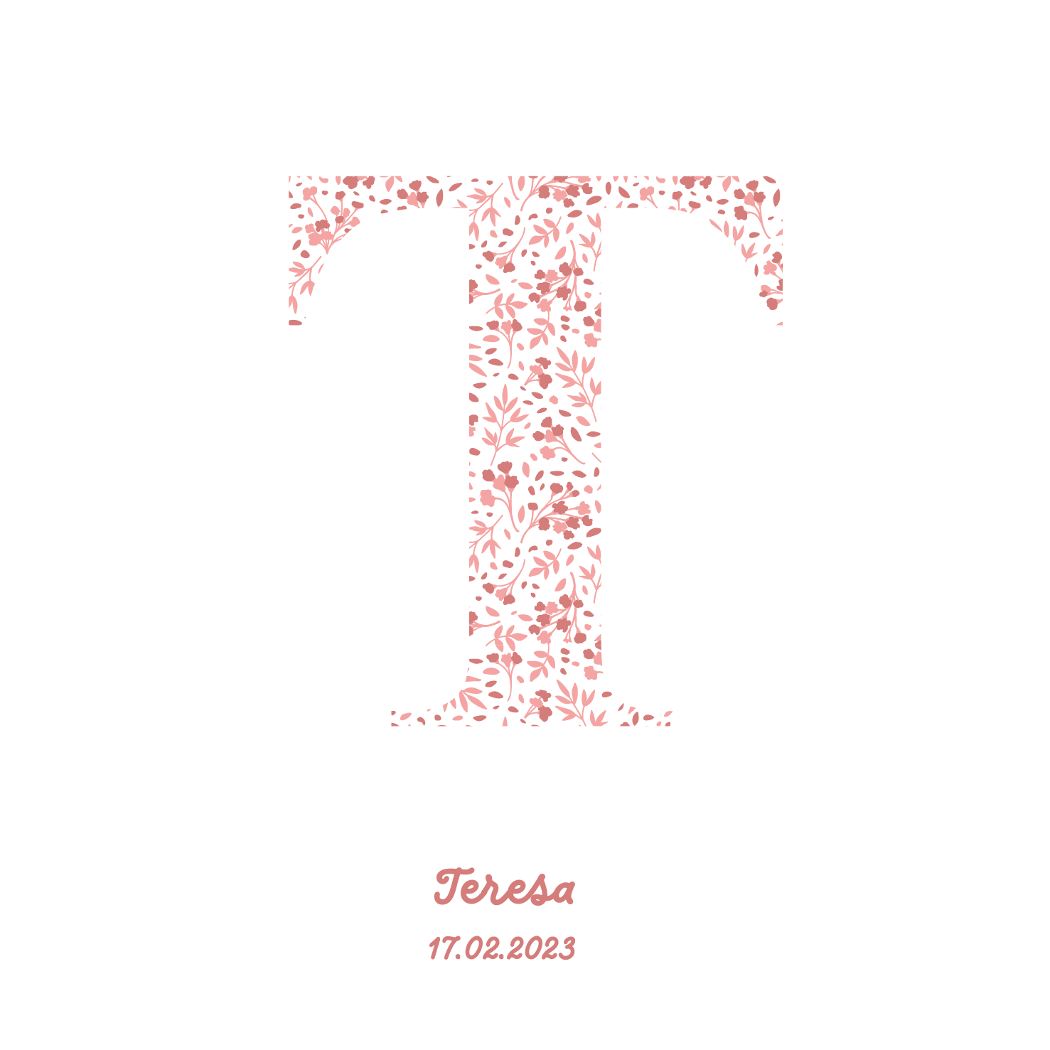 Pink Initial Frame
