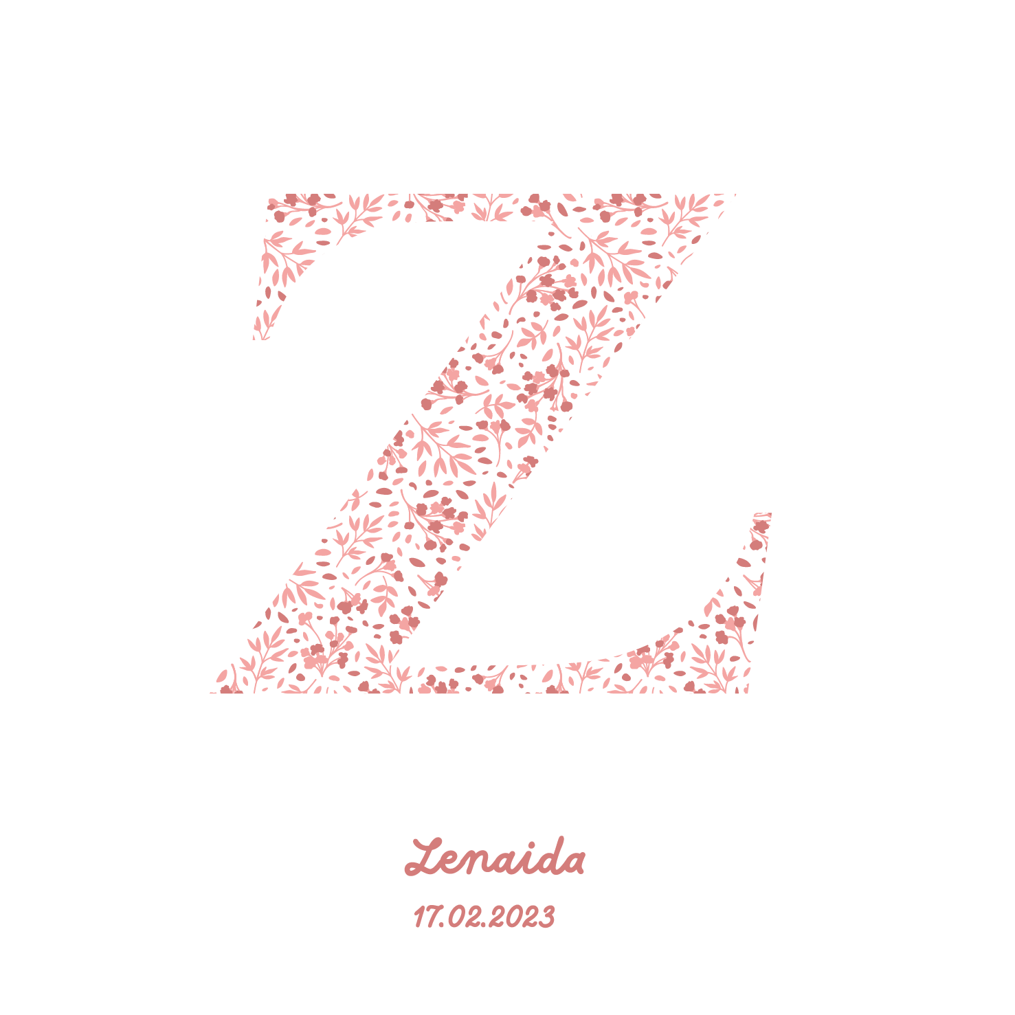 Pink Initial Frame