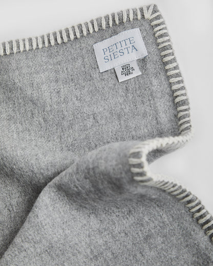 Manta Baby Alpaca Gris Melange