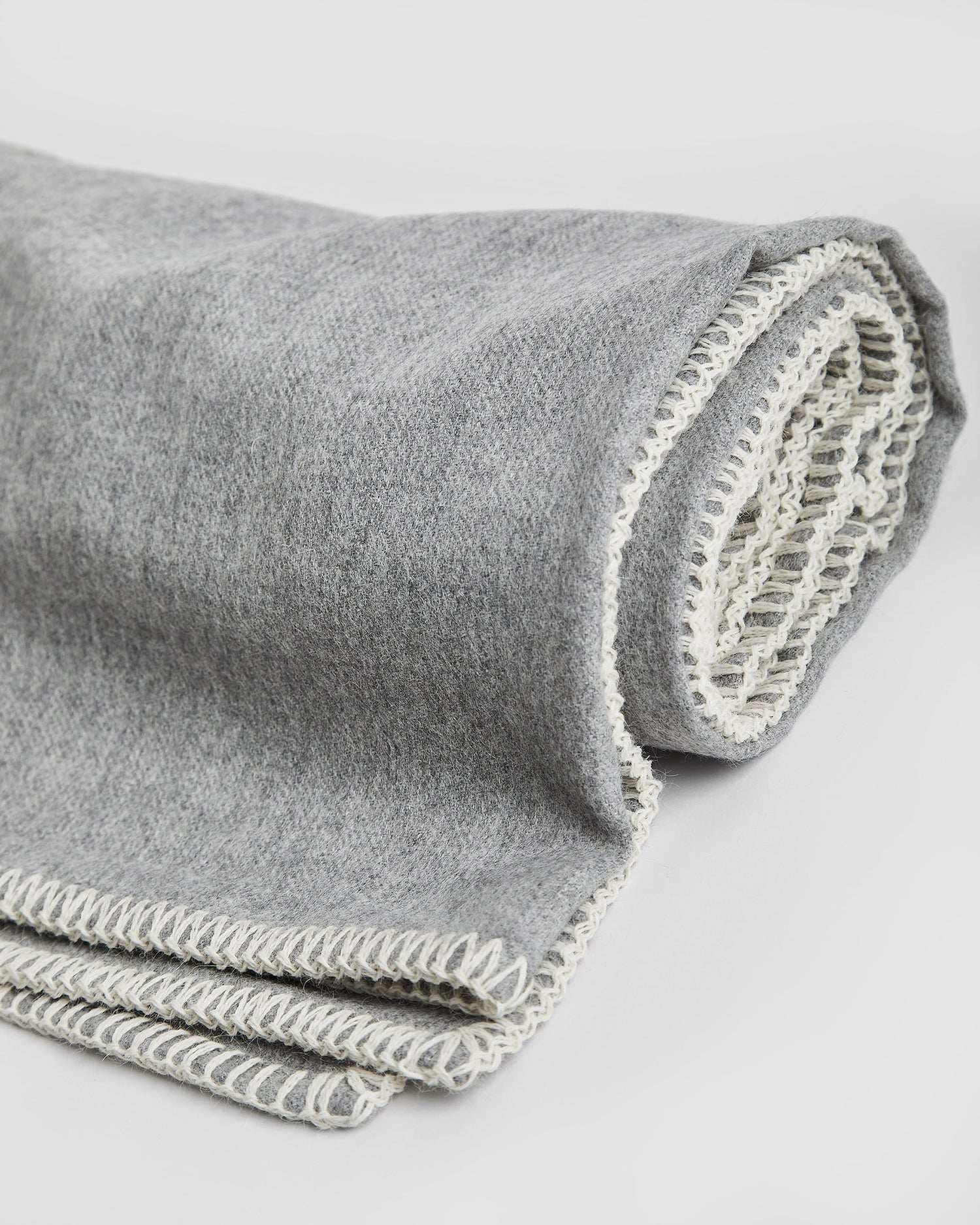 Manta Baby Alpaca Gris Melange