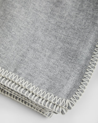 Manta Baby Alpaca Gris Melange