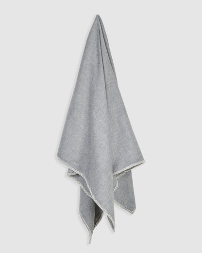 Manta Baby Alpaca Gris Melange