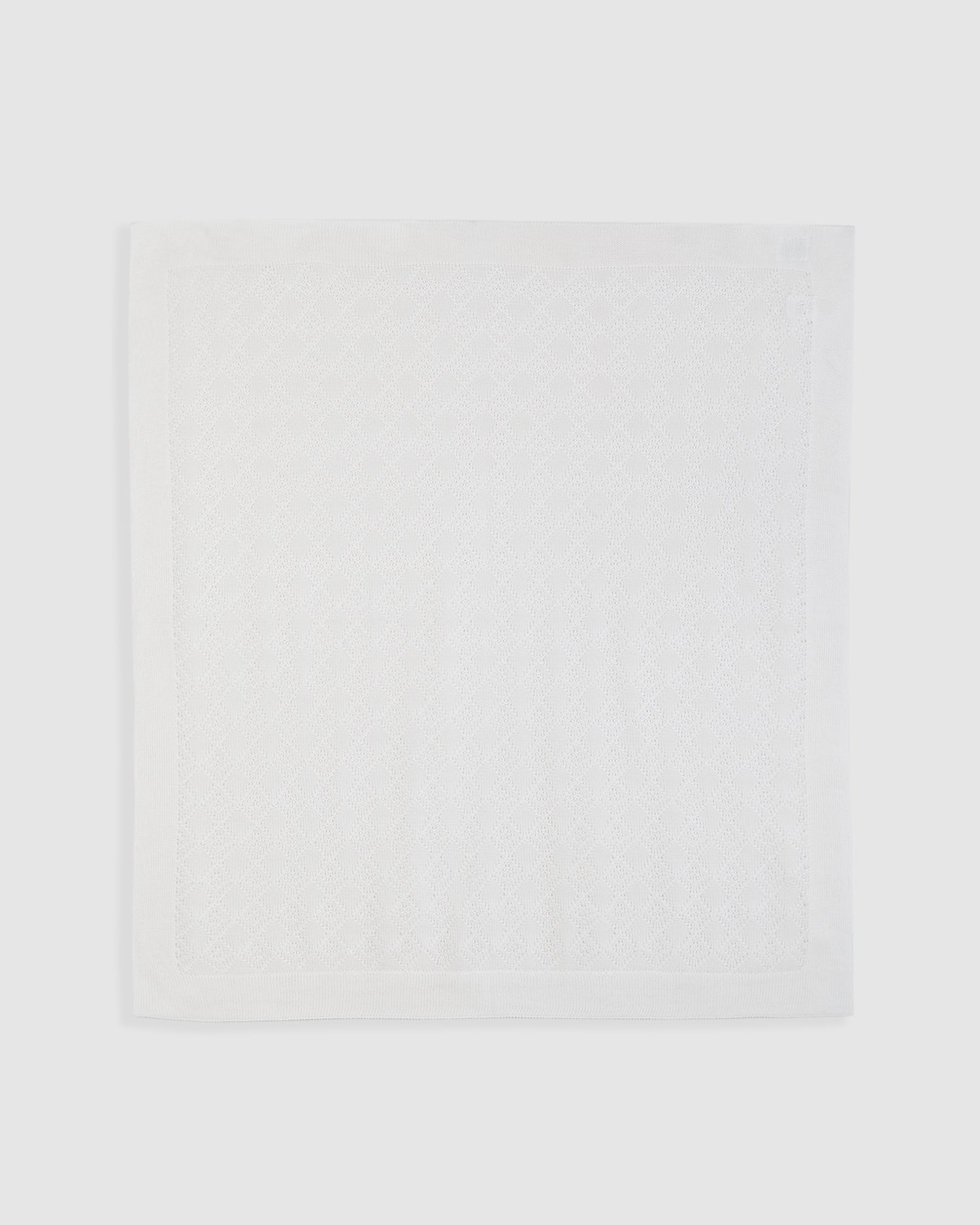Manta Perlé Algodón Eco White