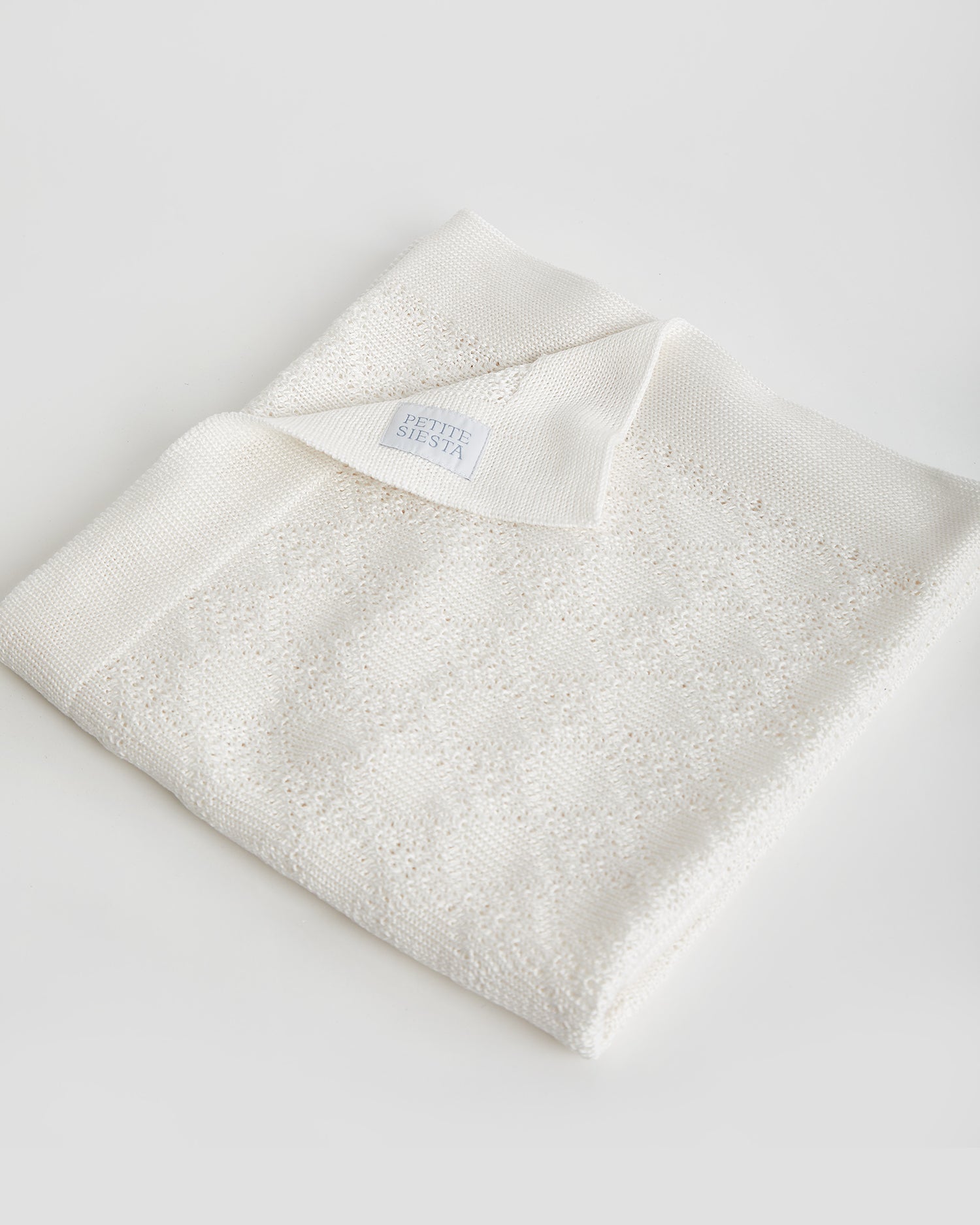 Manta Perlé Algodón Eco White