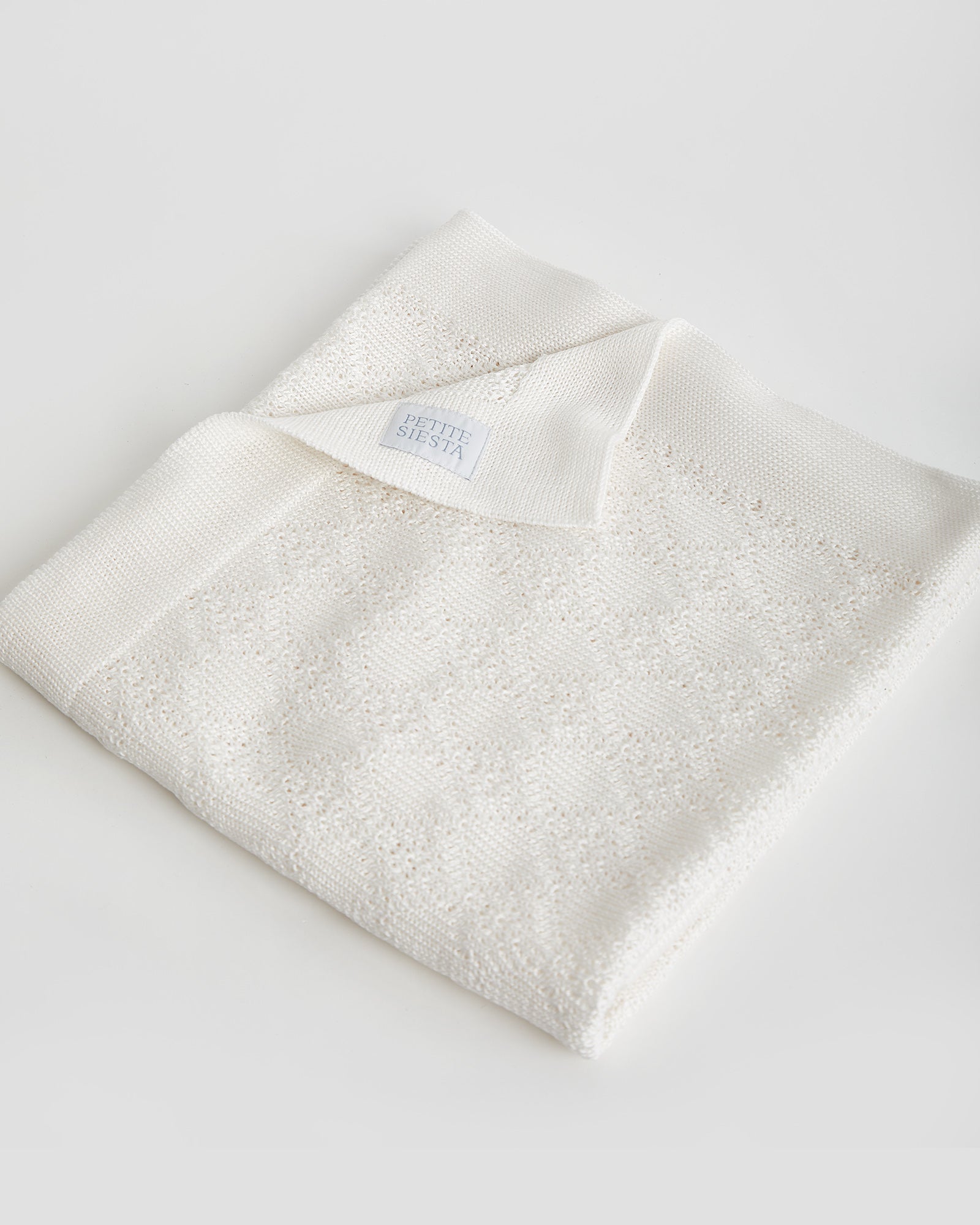 Manta Perlé Algodón Eco White