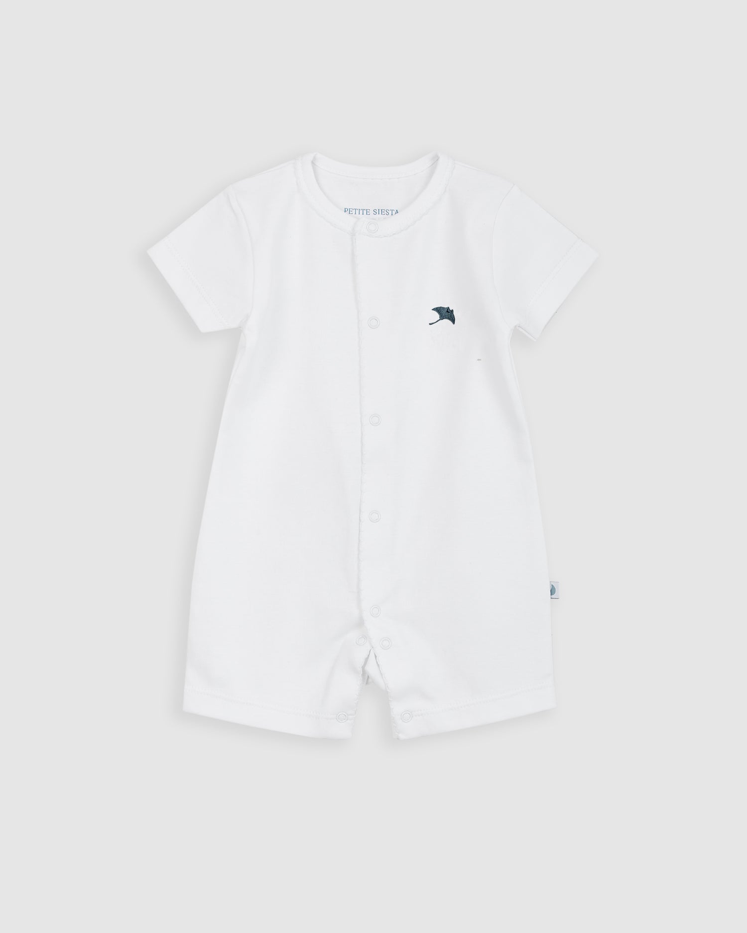 Pijama Bebé Blanco Corto Personalizable