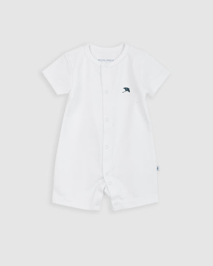 Pijama Bebé Blanco Corto Personalizable