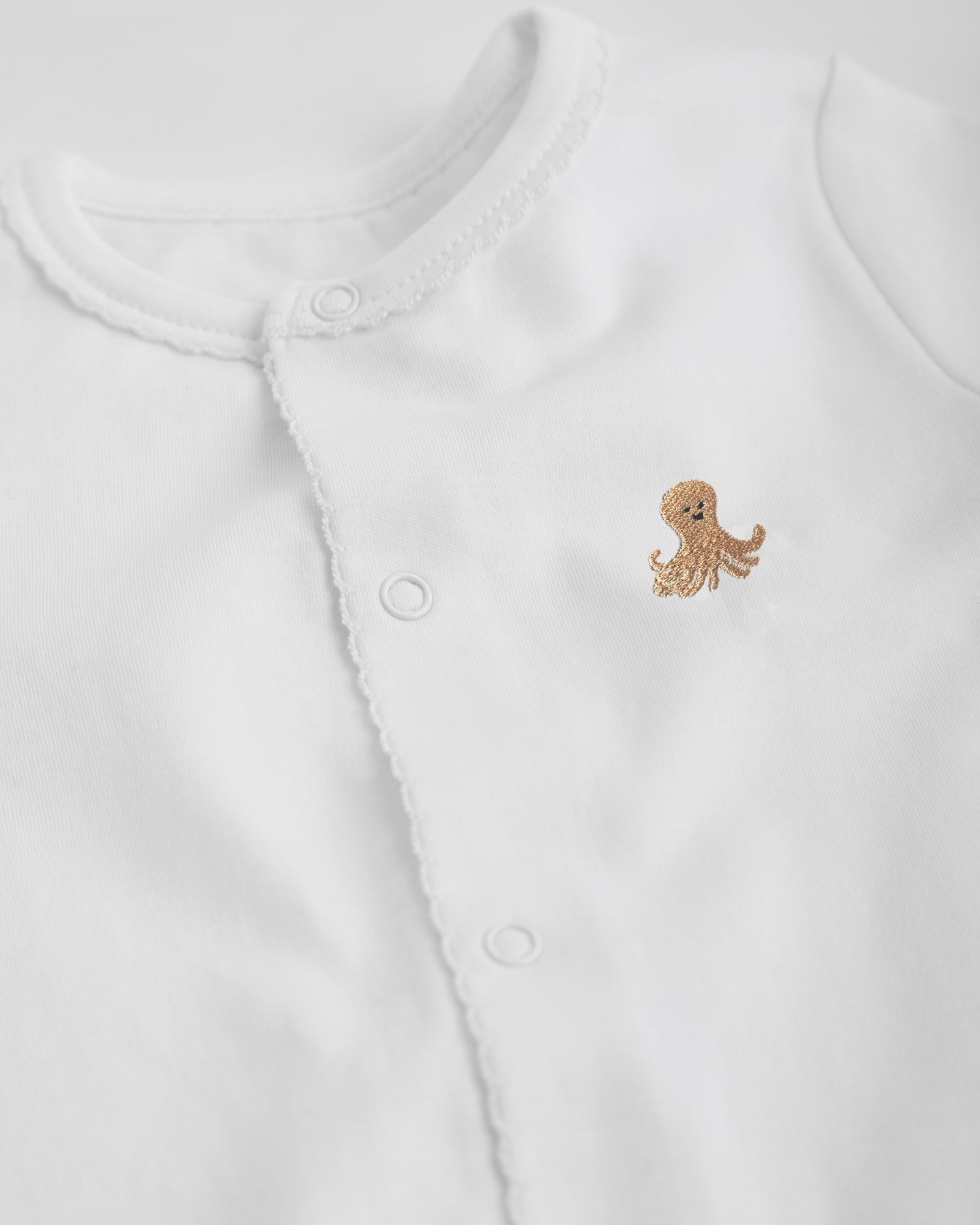 Pijama Bebé Blanco Corto Personalizable