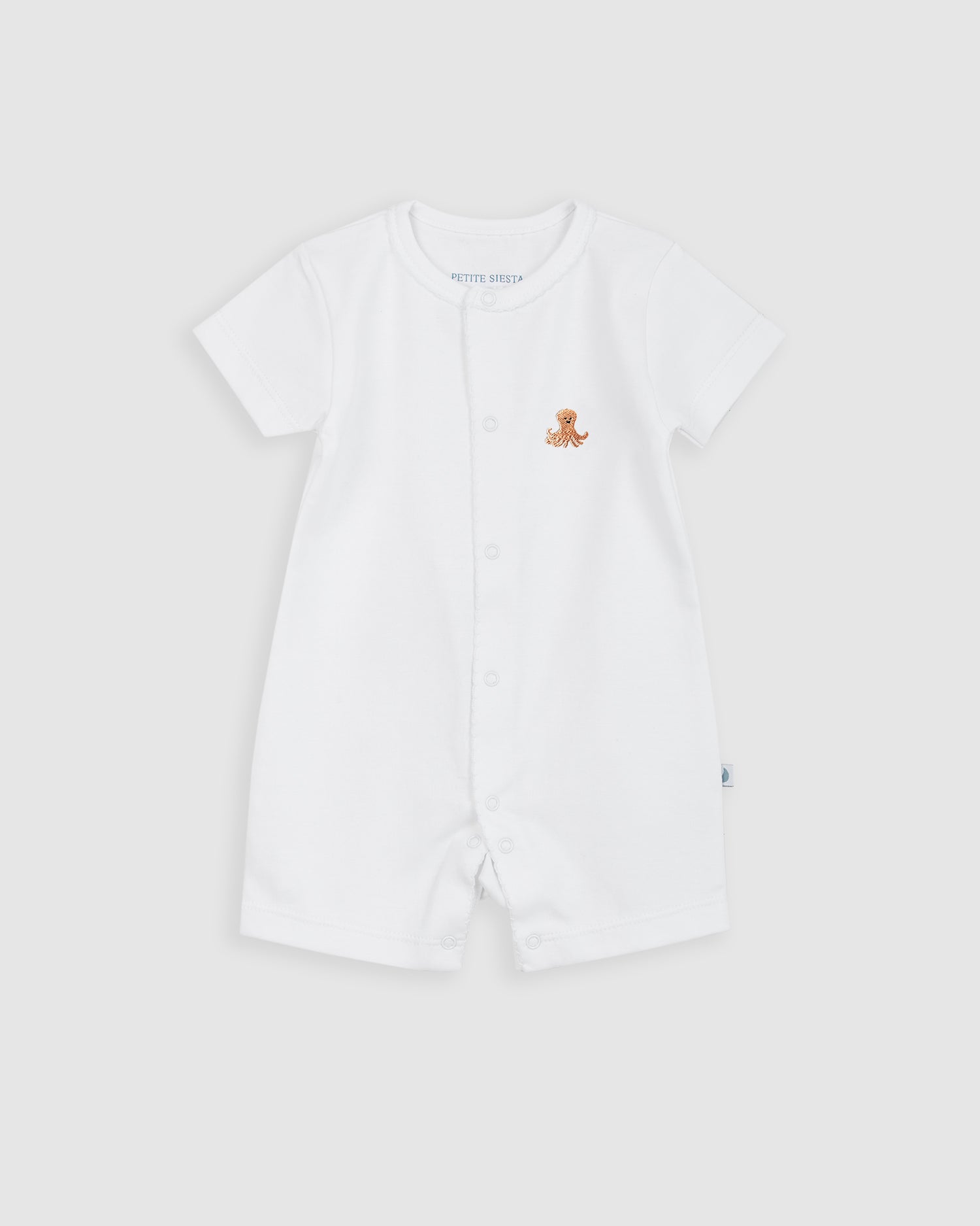Pijama Bebé Blanco Corto Personalizable