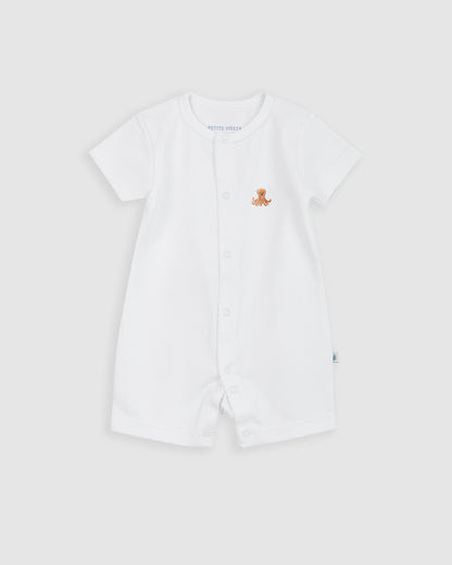 Pijama Bebé Blanco Corto Personalizable